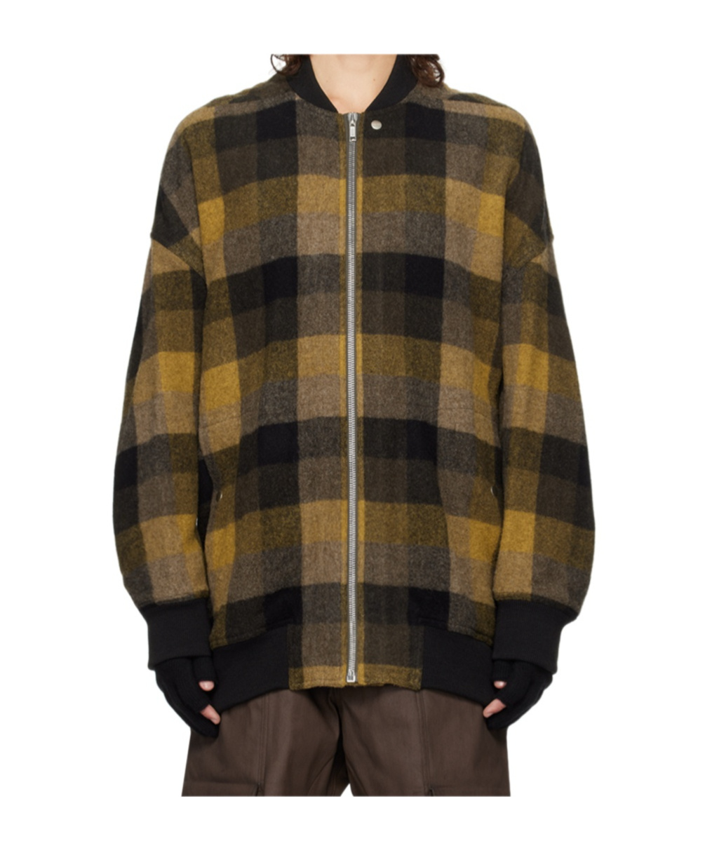 Rick Owens Long-sleeved Casual Jacket In Black