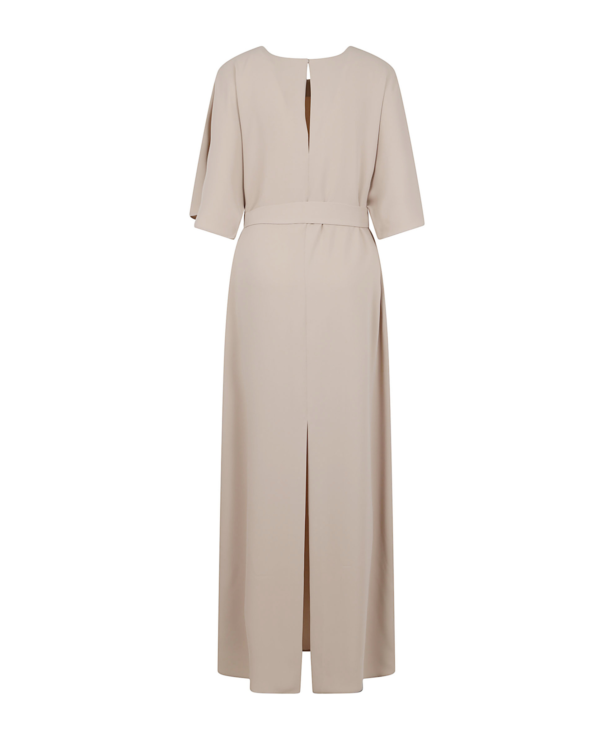 P.a.r.o.s.h Parosh Relaxed Fit Long Cady Dress With Keyhole Detail