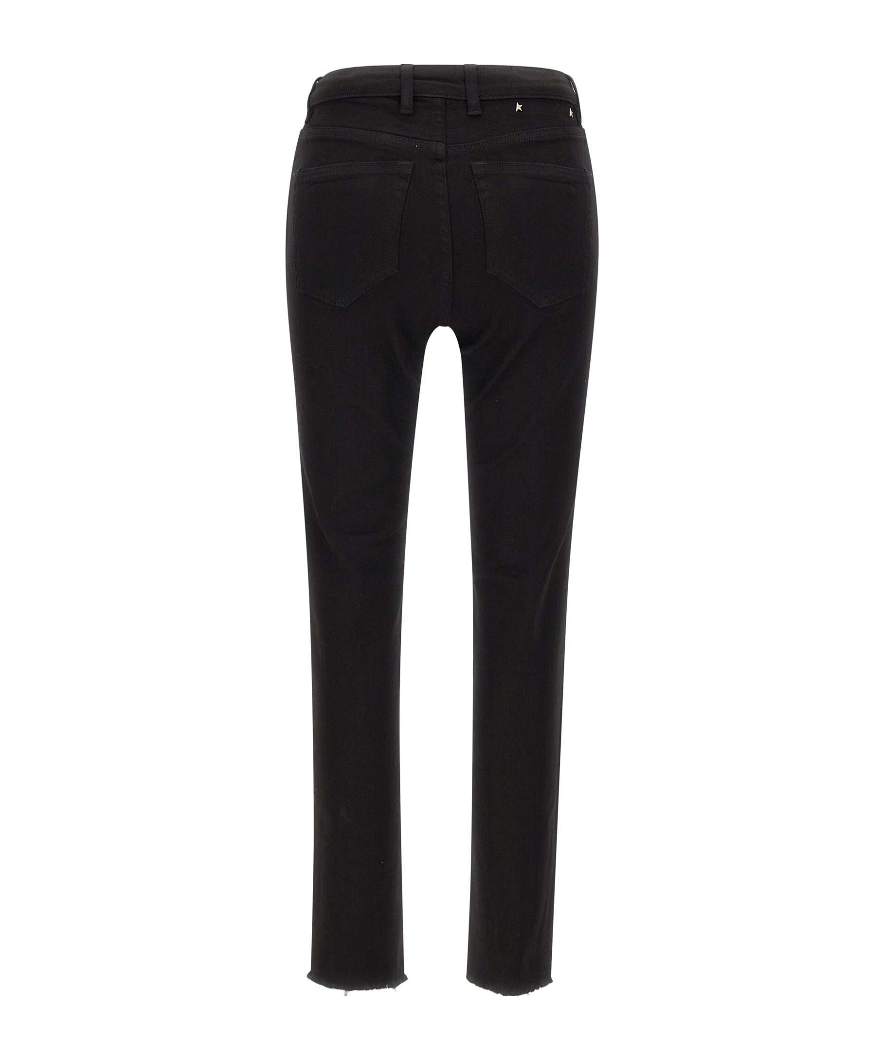 Golden Goose Star-stud Skinny Jeans In Black