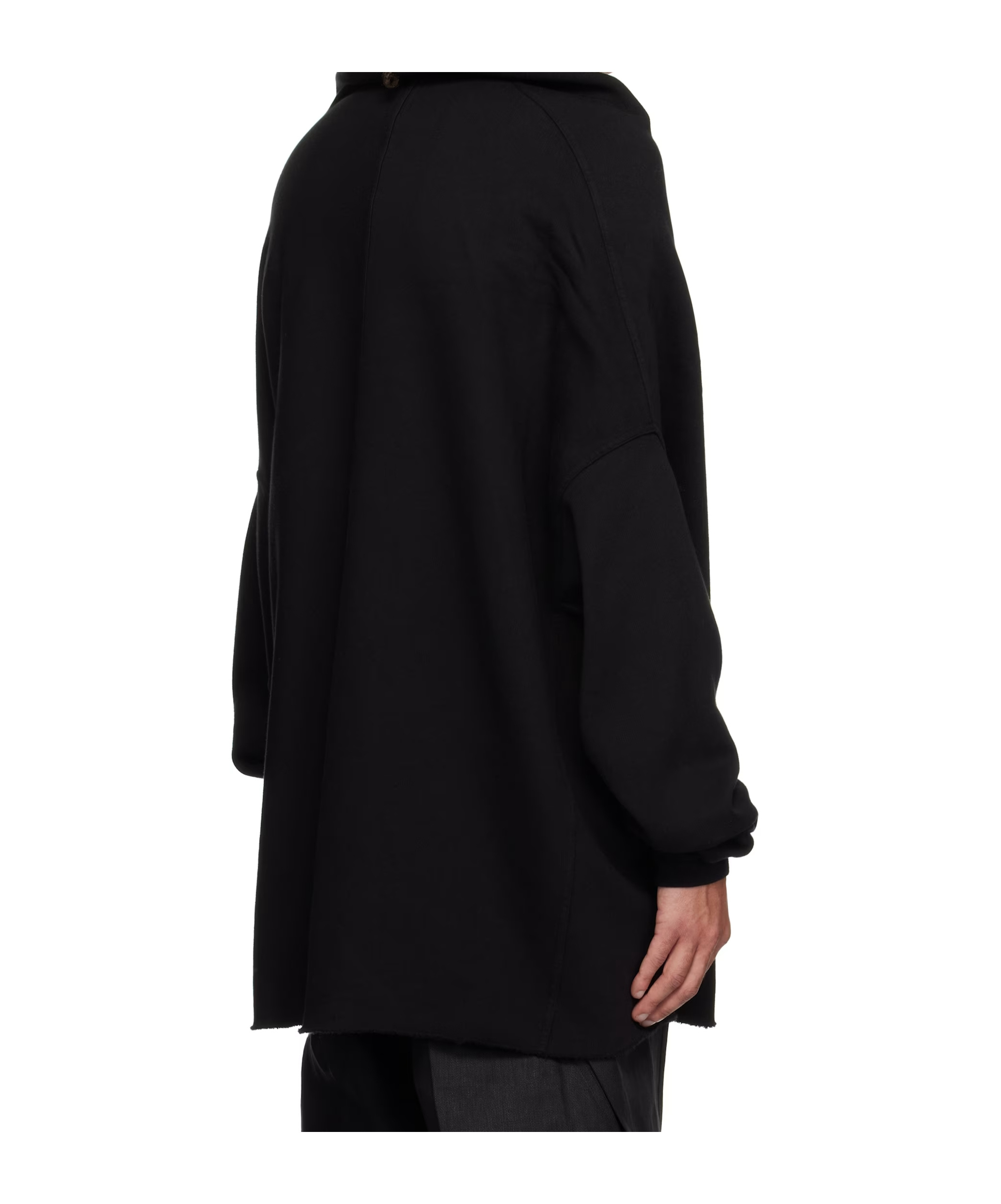 Rick Owens Drkshdw Long Sleeve Sweatshirt In Black