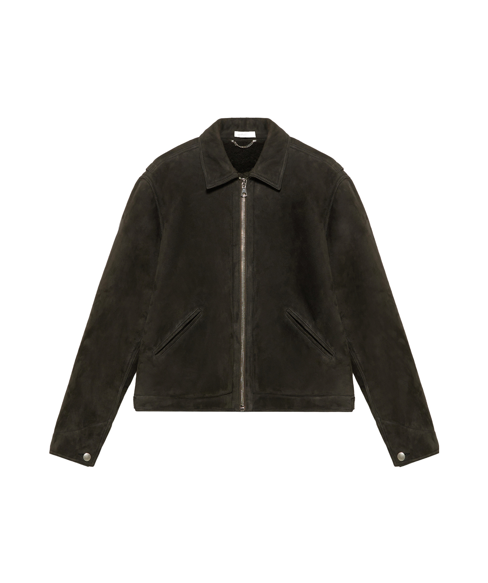 1989 Studio Shearling Jacket Embroidered Detail In Dark Brown