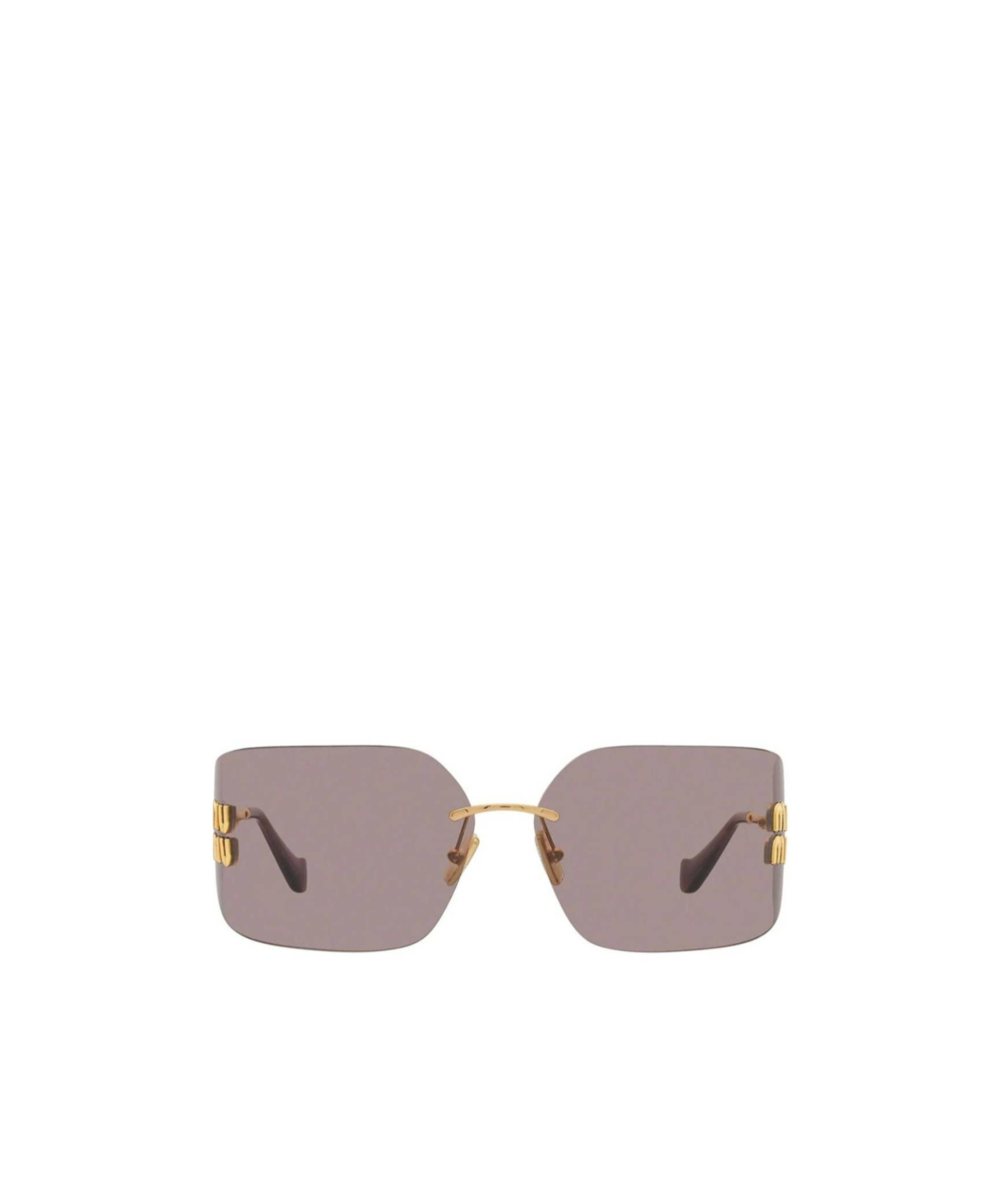 Miu Miu Logo Sunglasses In Gray