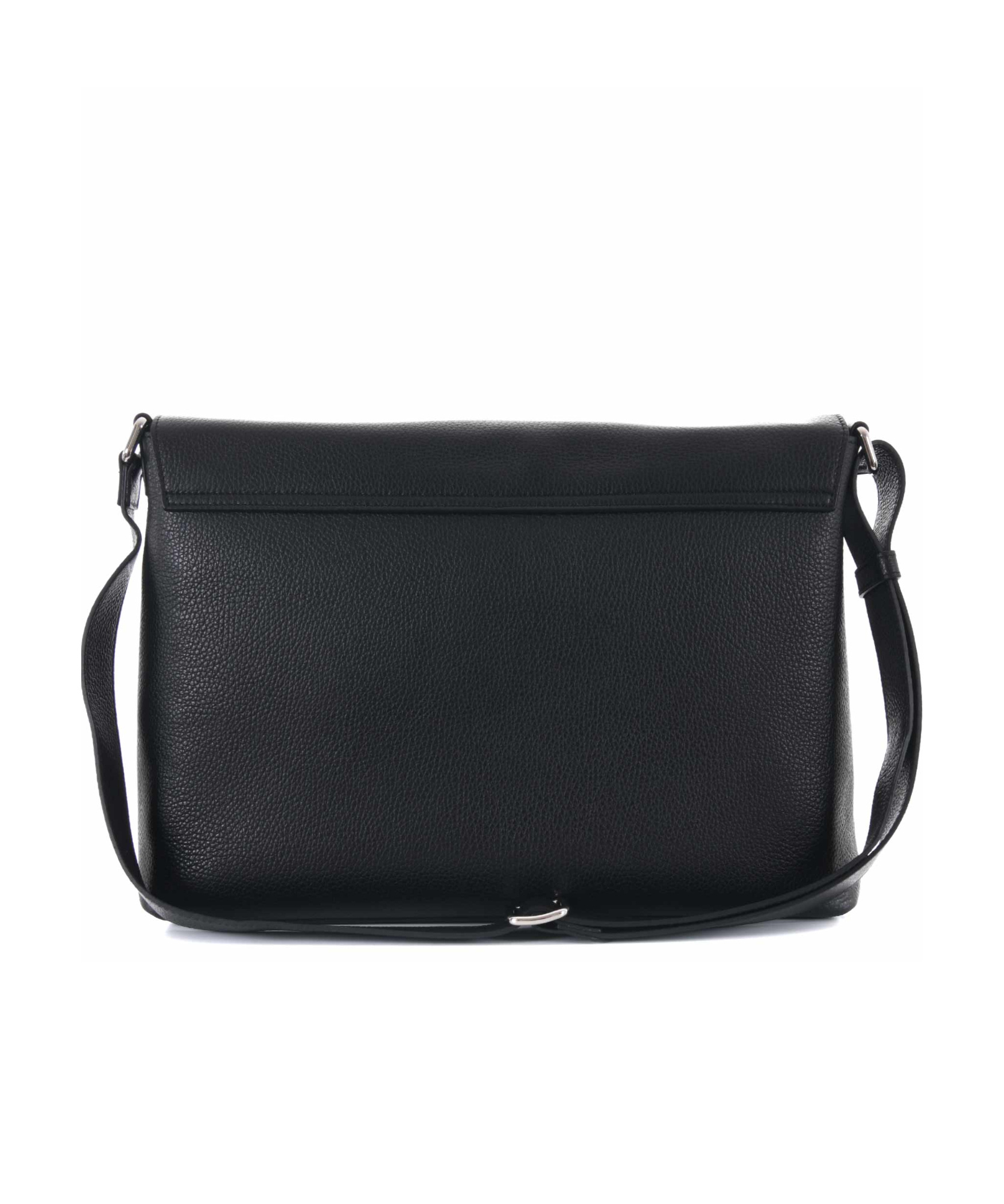 Orciani Front Detail Shoulder Bag In Black