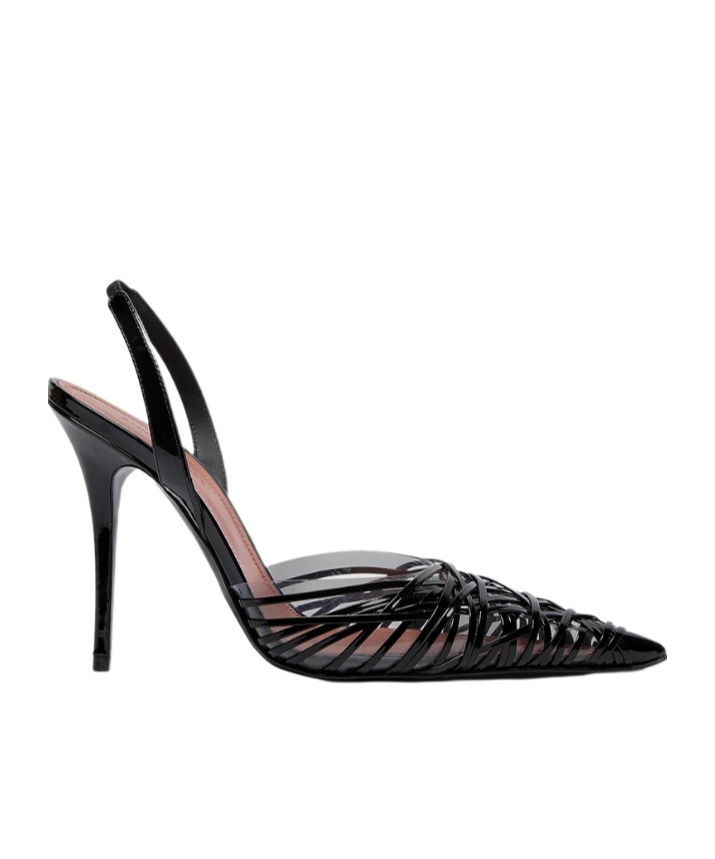 Amina Muaddi Pointed High Heels In Black