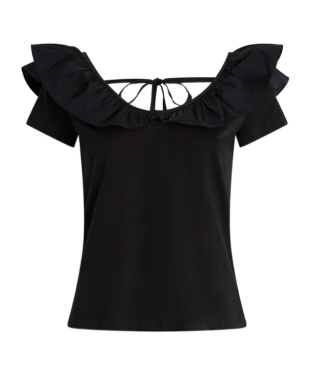 Liu •jo Ruffled Cotton T-shirt