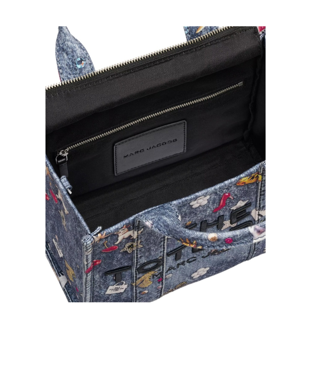 Marc Jacobs The Trompe L'oeil Trinket Small Tote Bag In Blue