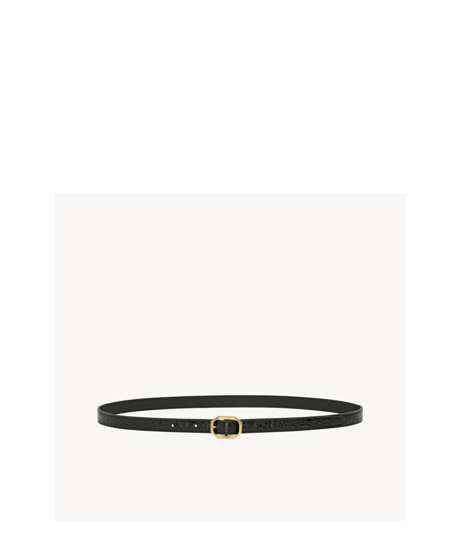 Saint Laurent Frame Belt In Black