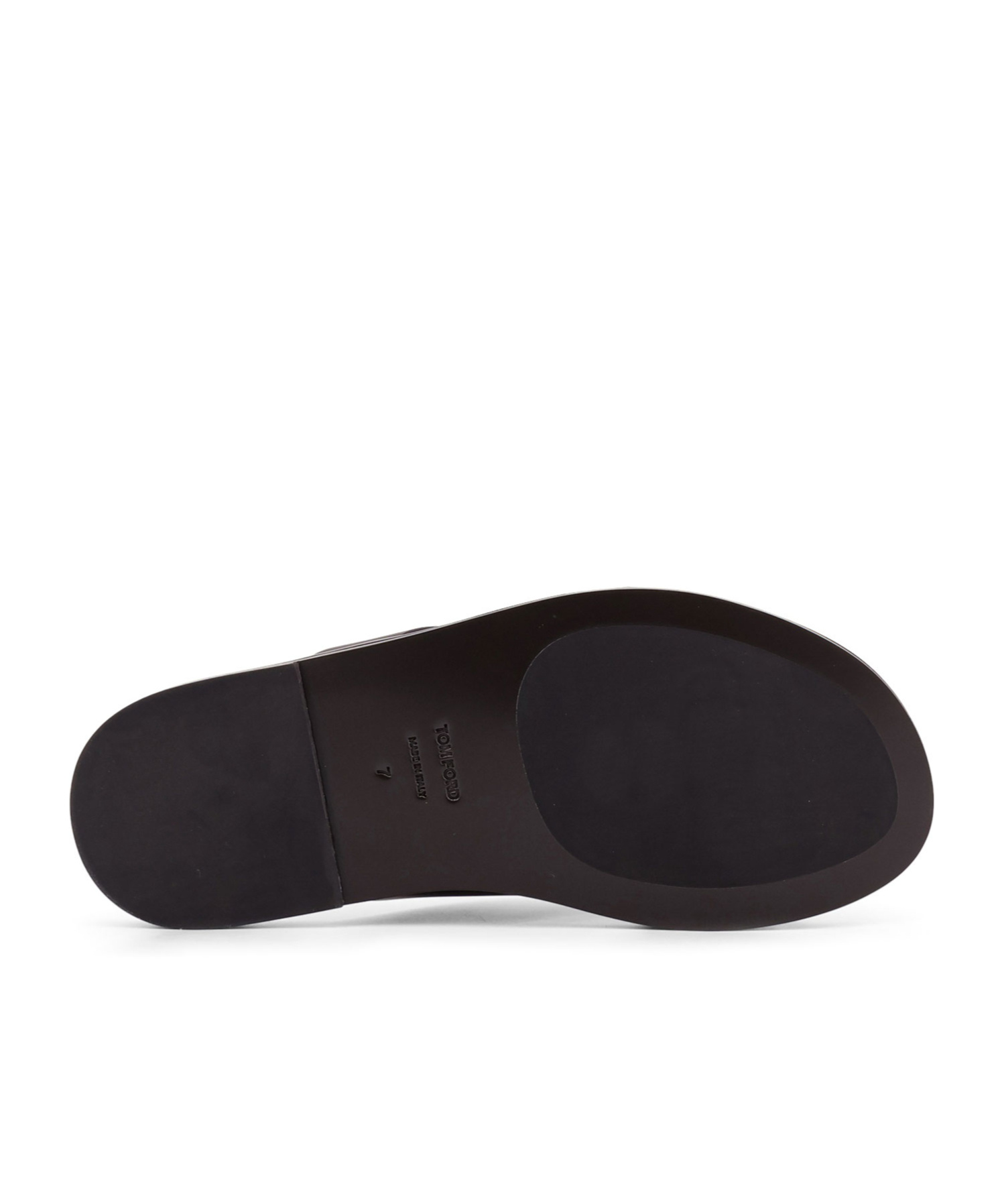 Tom Ford Mens Preston Crossover-strap Leather Sandals Dark Brow In Black