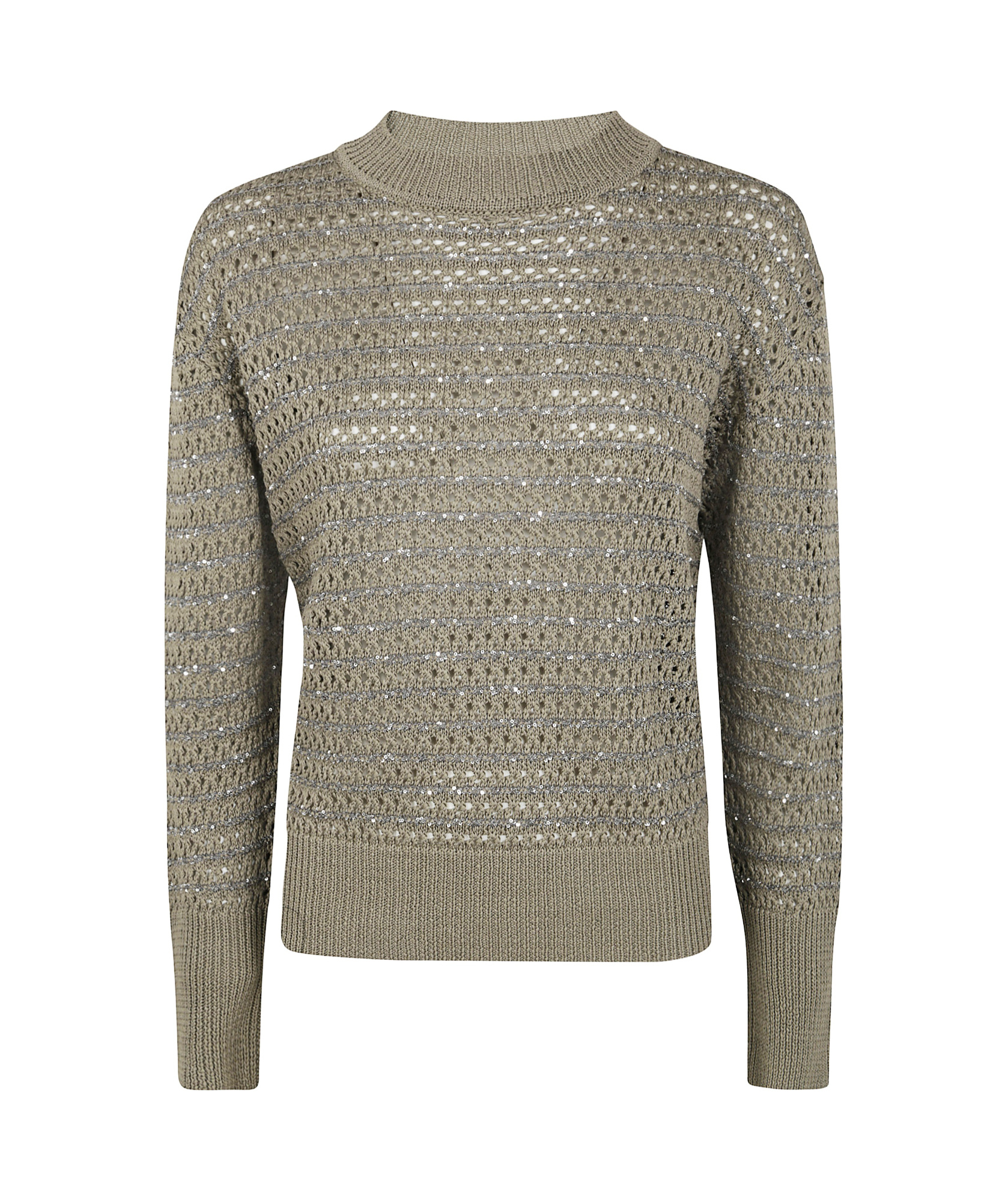 Shop Fabiana Filippi Open-knit Jumper In Argilla