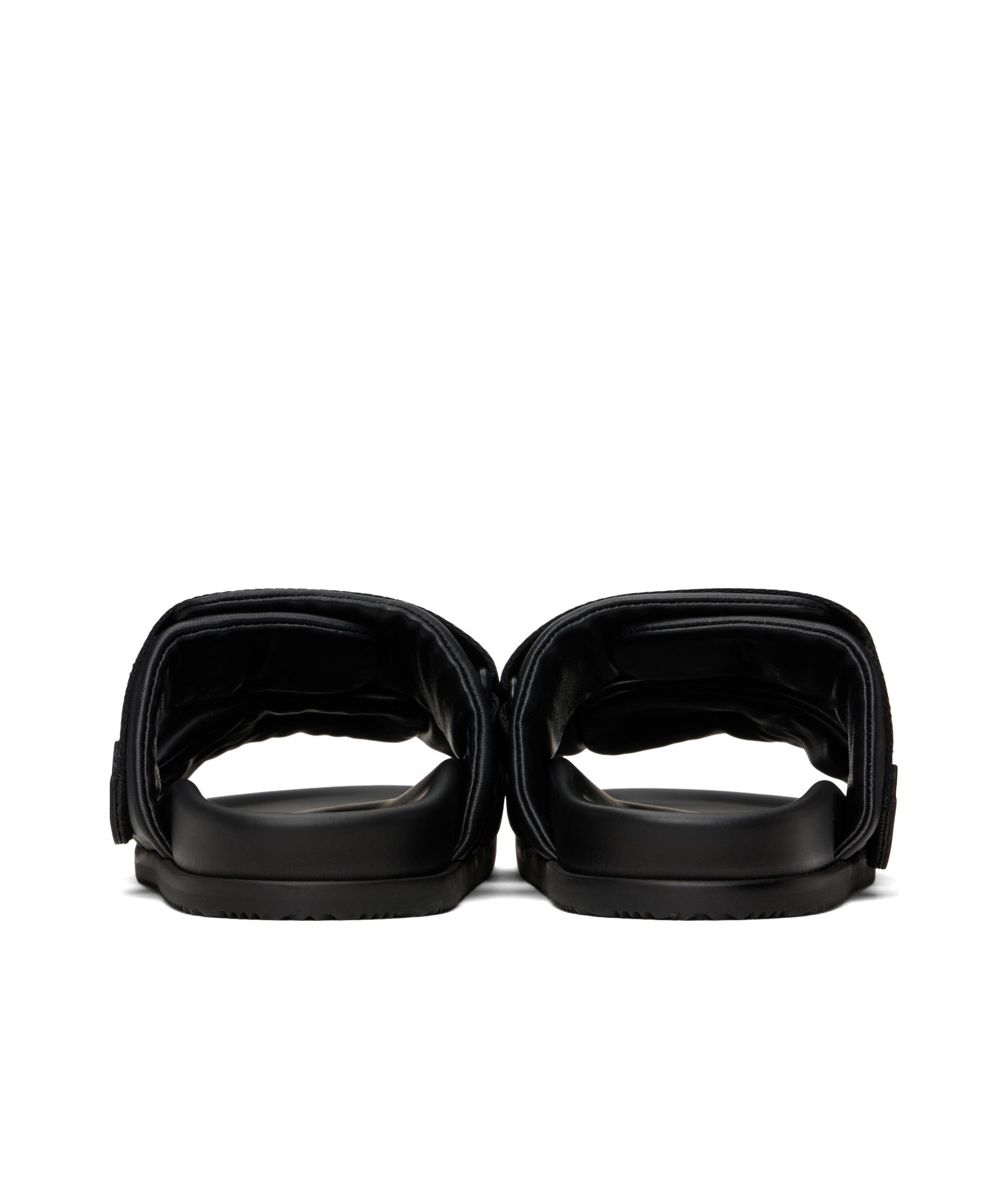 Moncler Logo-jacquard Rubber Sliders In Black