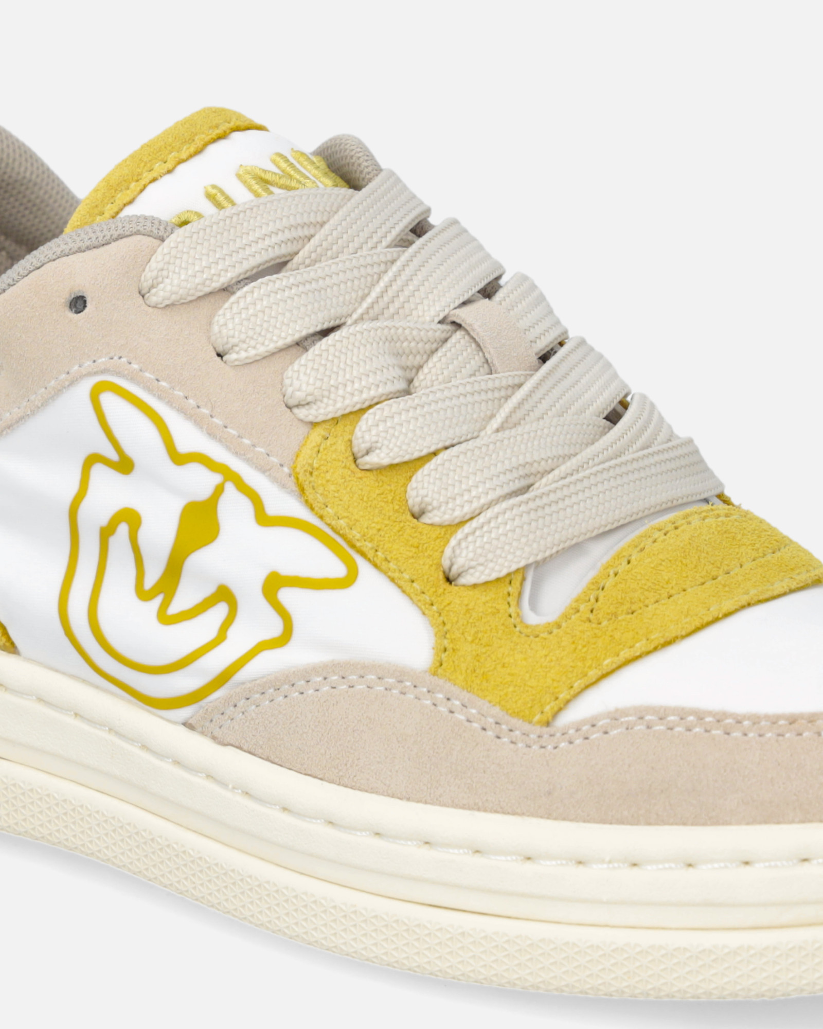 Pinko Leather Sneakers In White