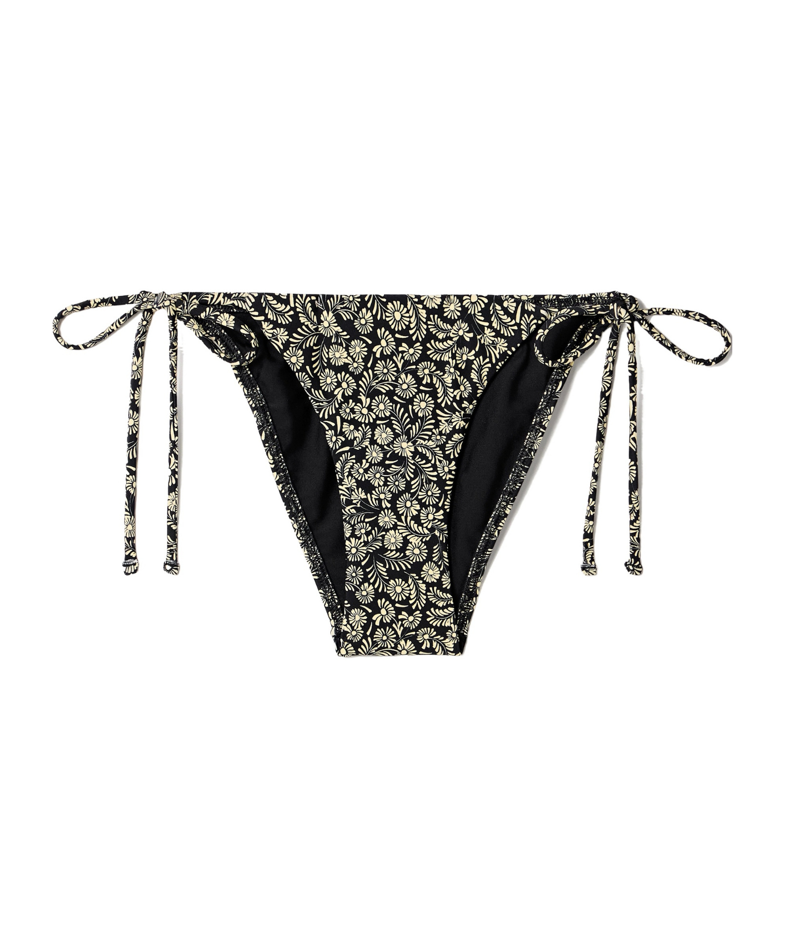 Matteau The String Floral-print Recycled Bikini Briefs In Black