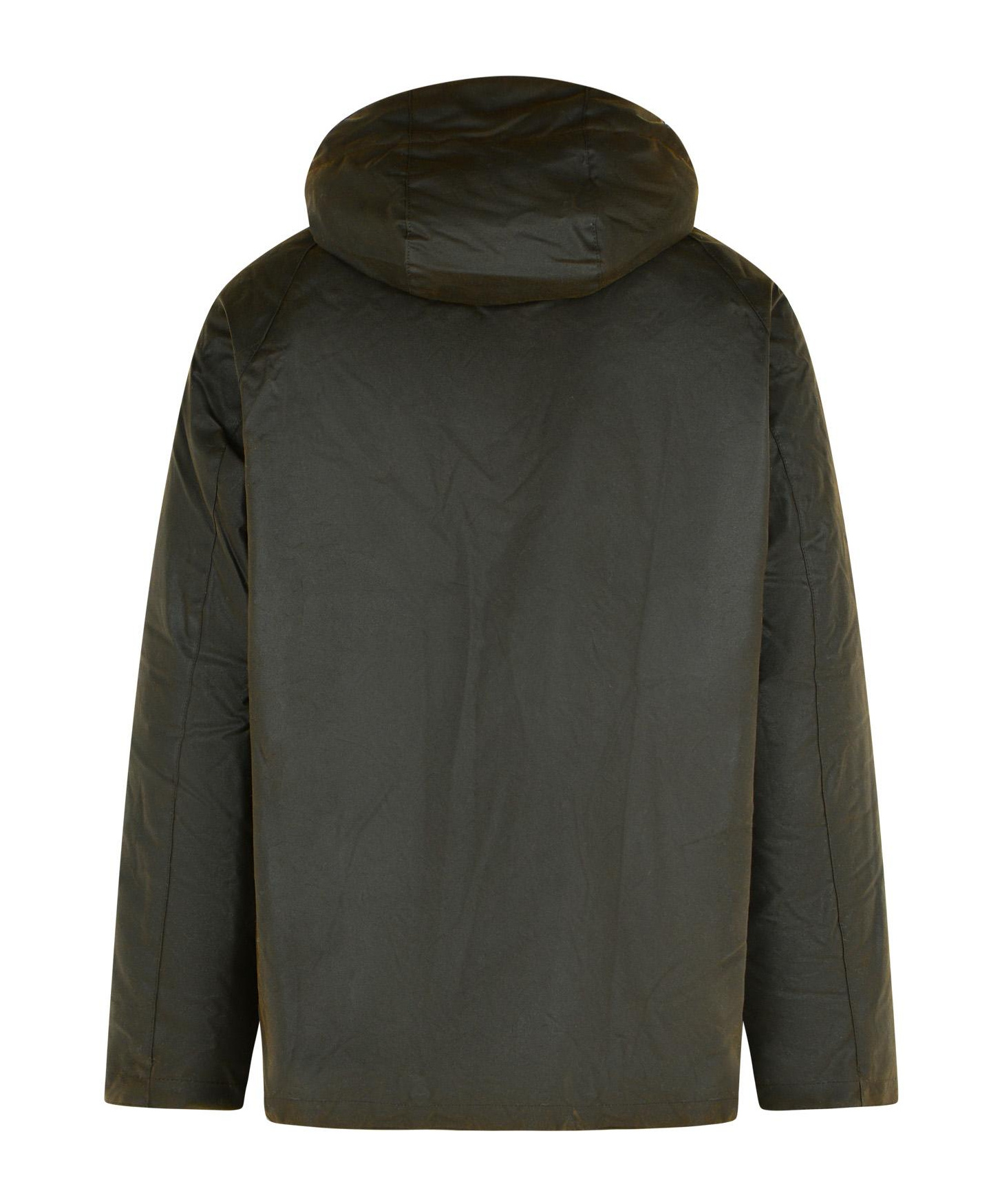 Barbour Mens Olive Ashby Corduroy-trimmed Waxed Cotton Jacket Xxl In Green