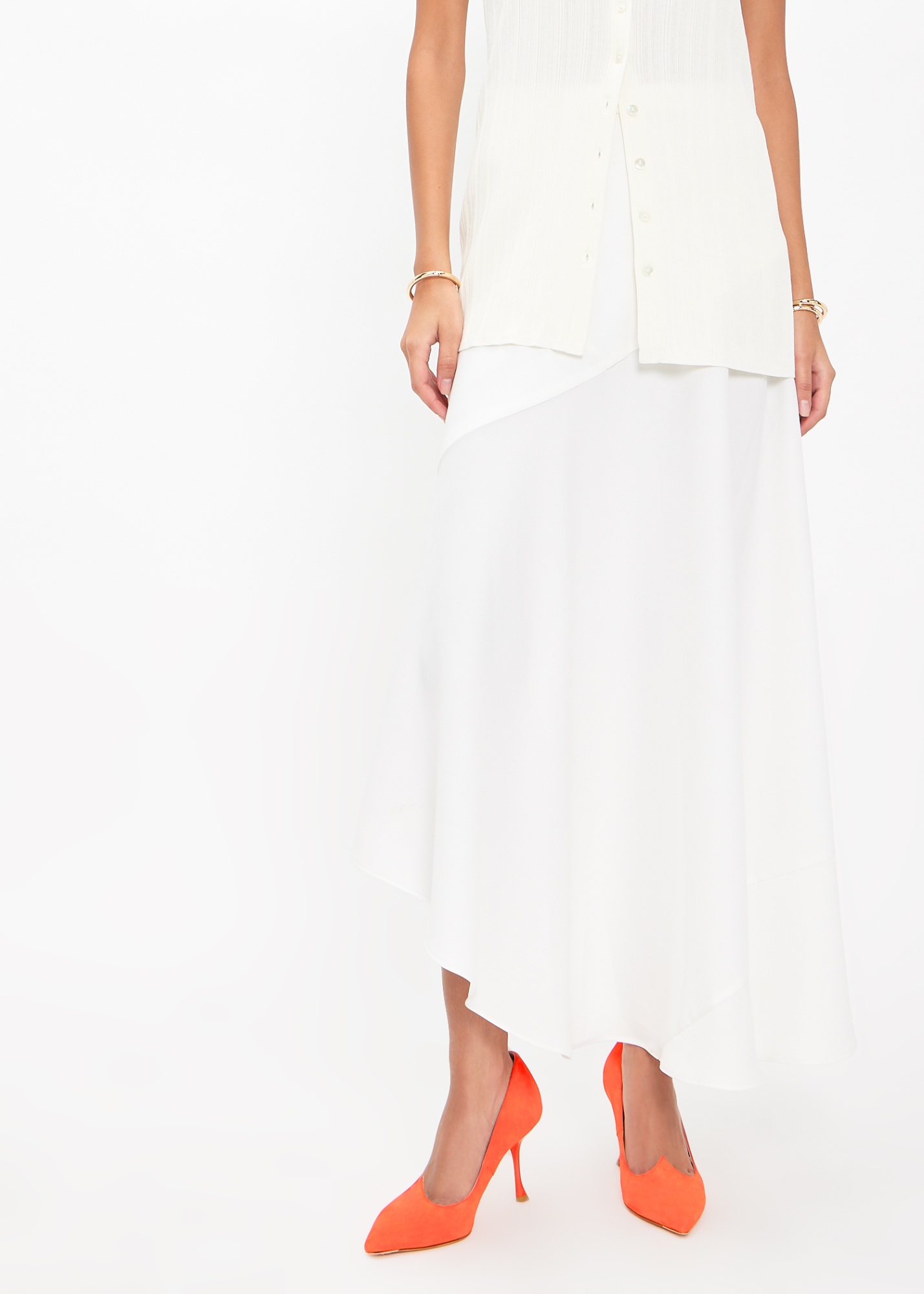 Shop Roger Vivier I Love Vivier Pumps In Suede In Orange