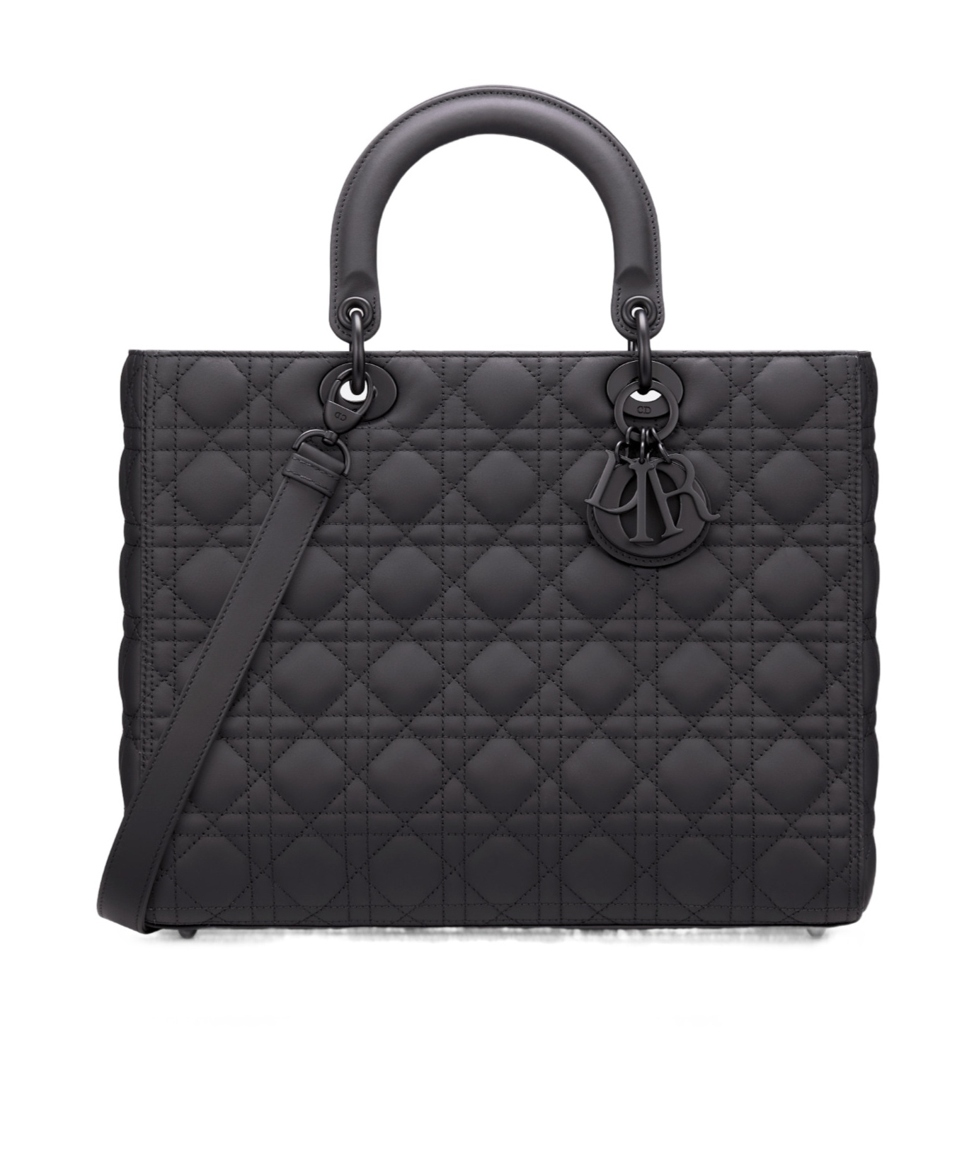 Dior Large Lady Bag In Black