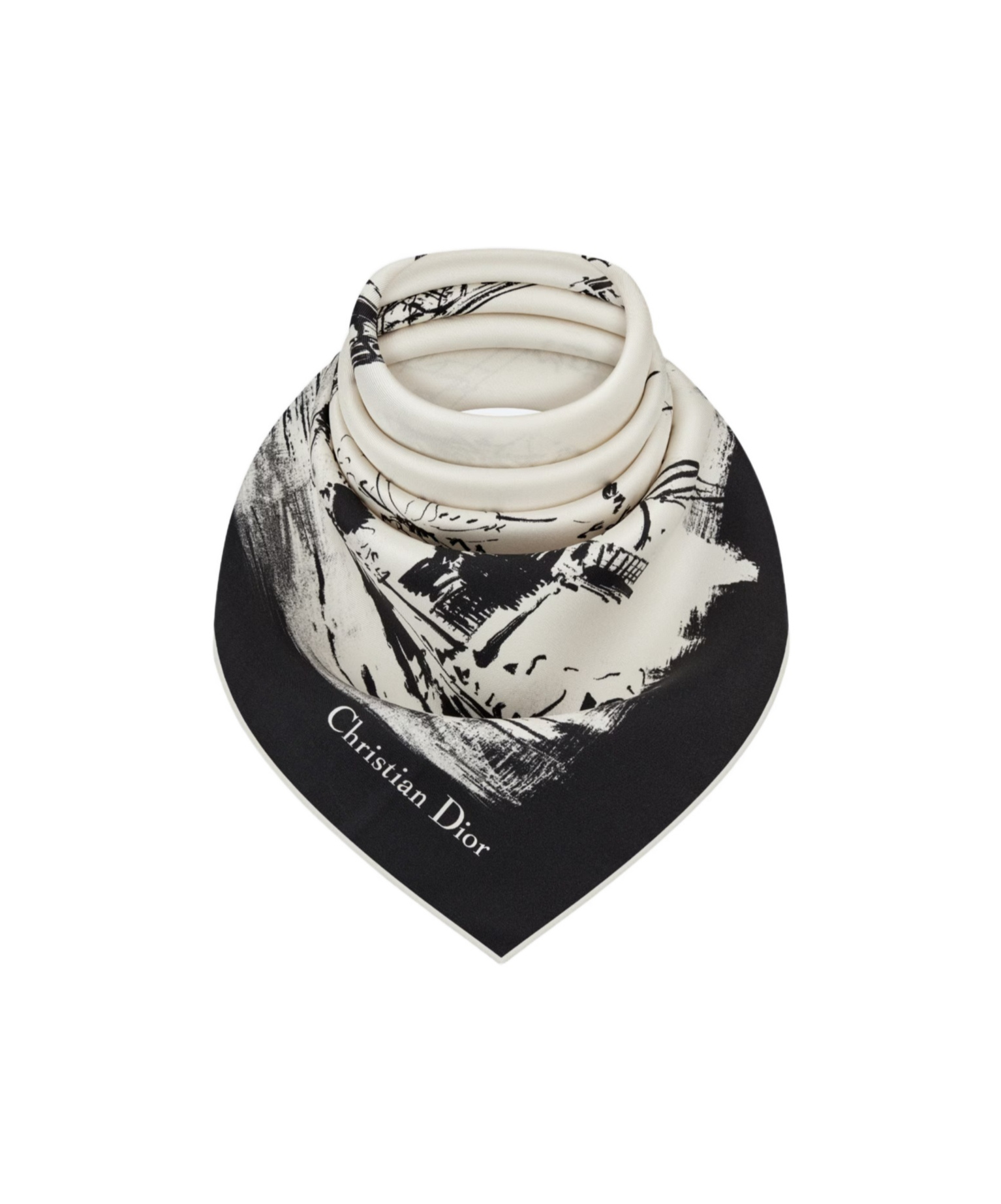 Dior Logo Square Scarf In Multicolor