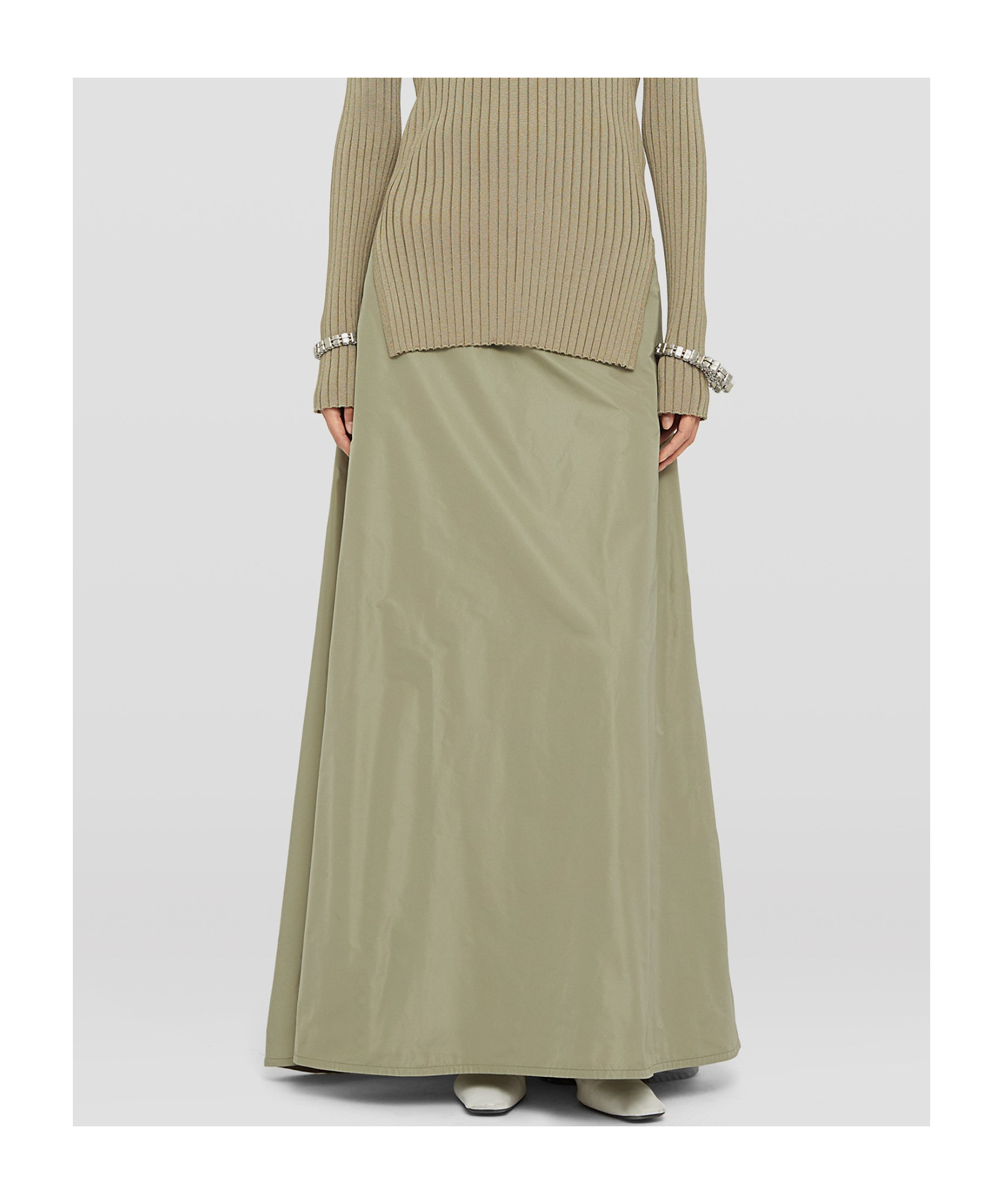 Jil Sander A-line Maxi Skirt In Nude