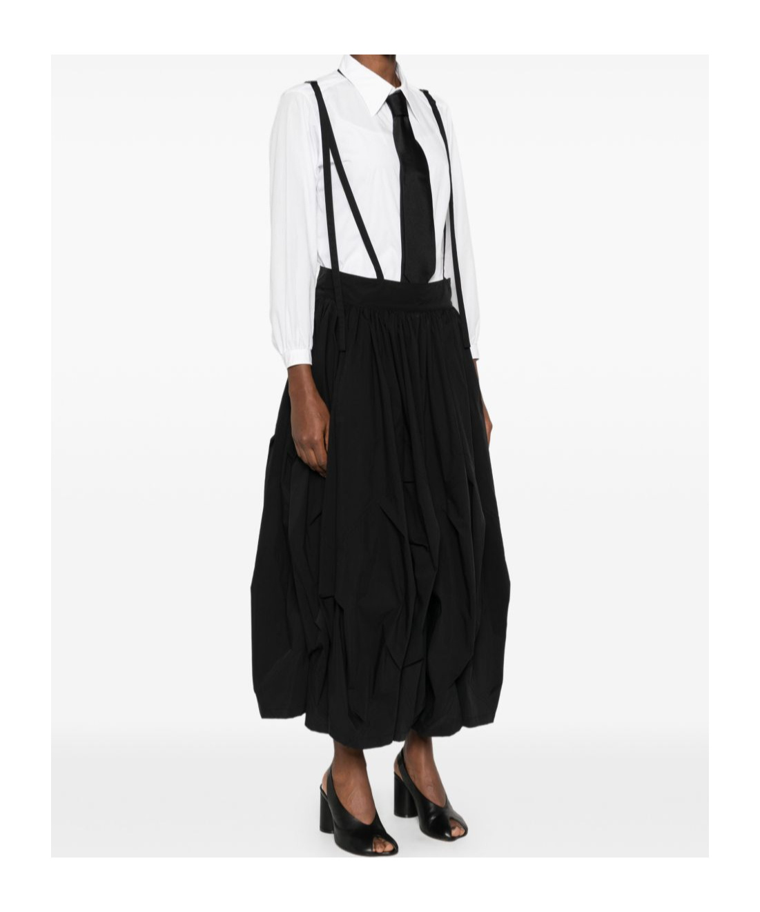 Yohji Yamamoto Suspender Dress In Black