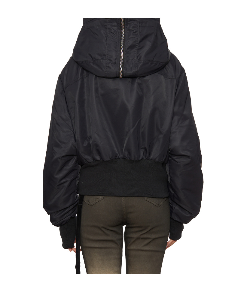 Rick Owens Drkshdw Hooded Casual Jacket In Black