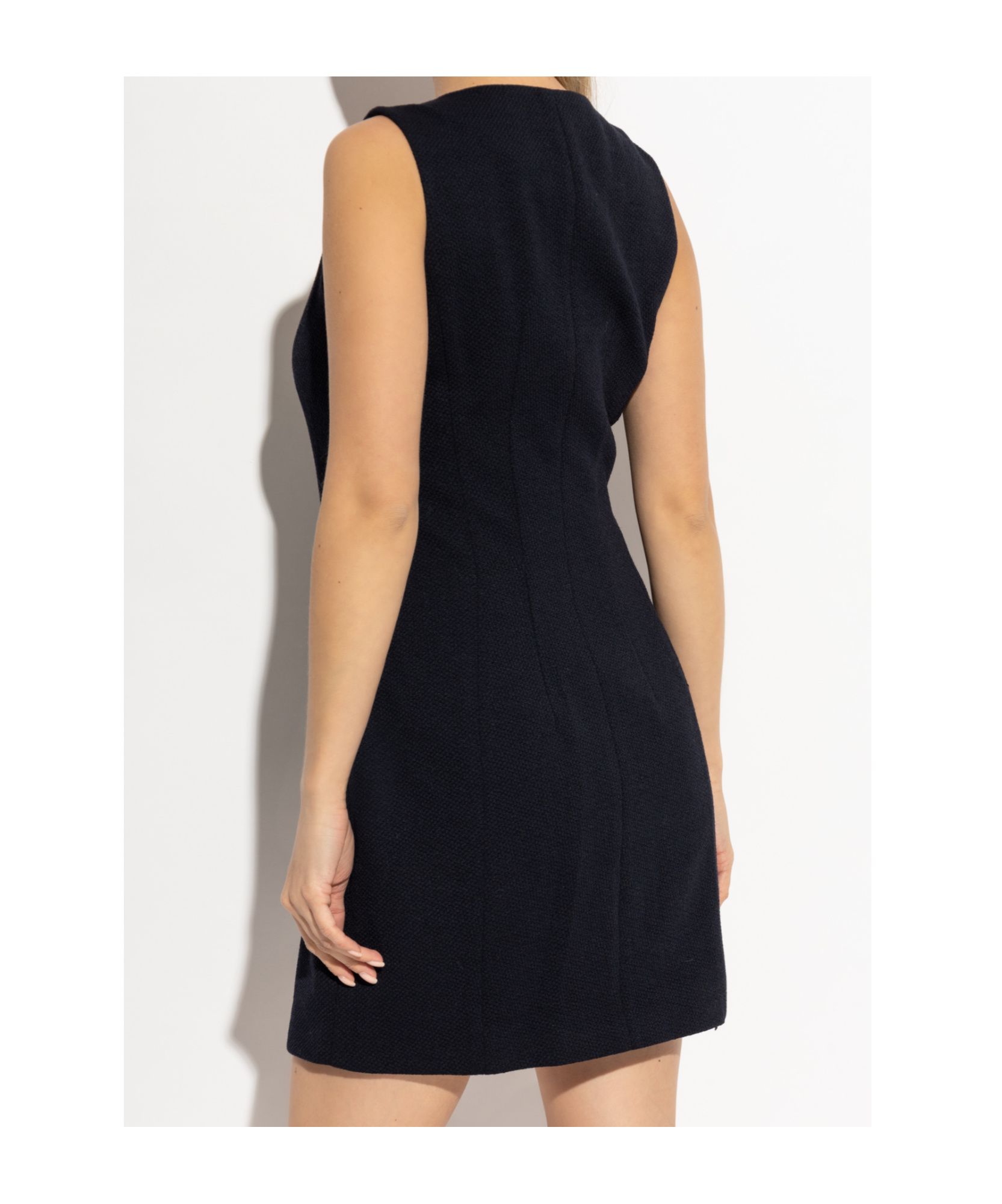 Rag & Bone Mariana Button-front Mini Dress In Black