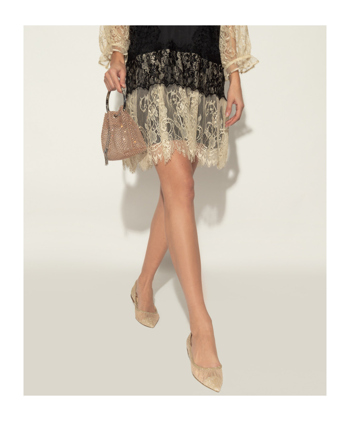 Jimmy Choo Love Ballerina Shoes In Nude