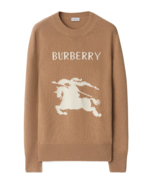 Burberry Ekd Wool Cashmere Sweater In Brown