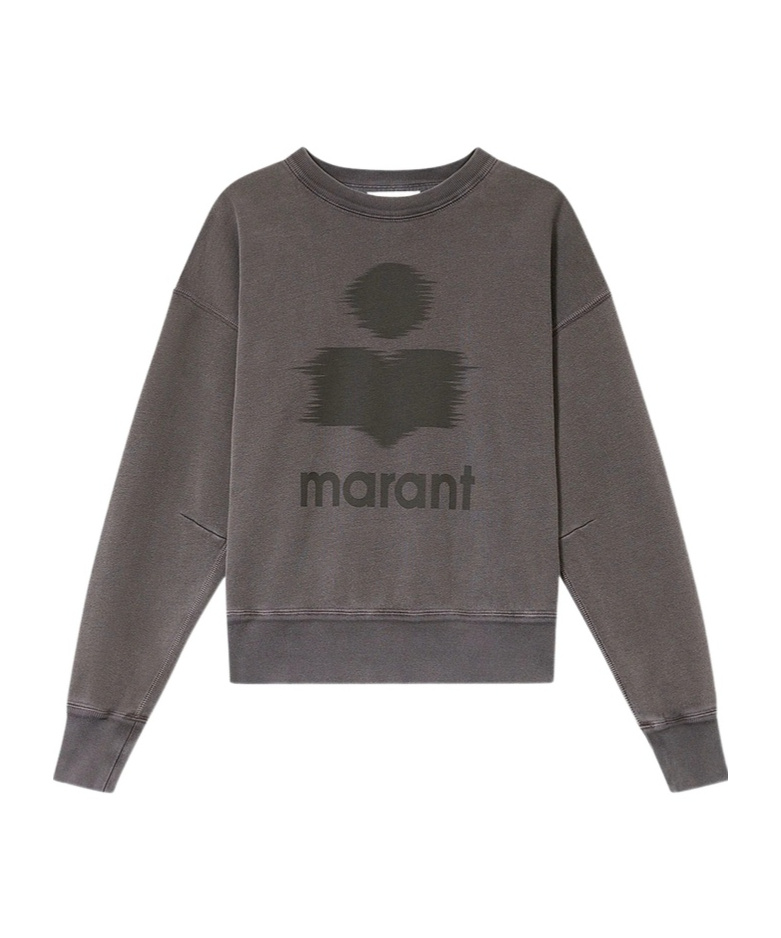 Isabel Marant Étoile Moby Logo Sweatshirt In Animal Print