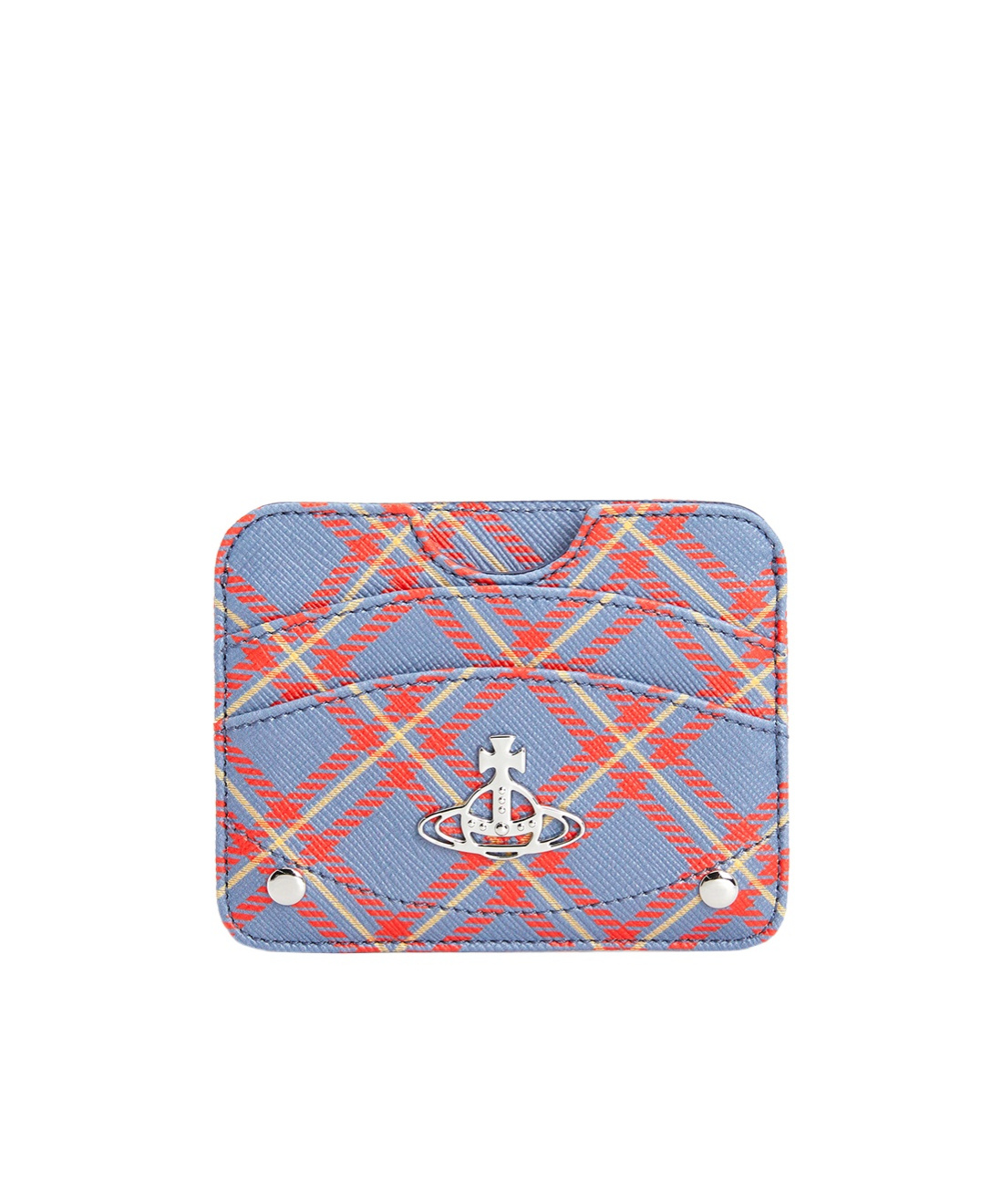 Shop Vivienne Westwood Pattern Card Holder In Purple