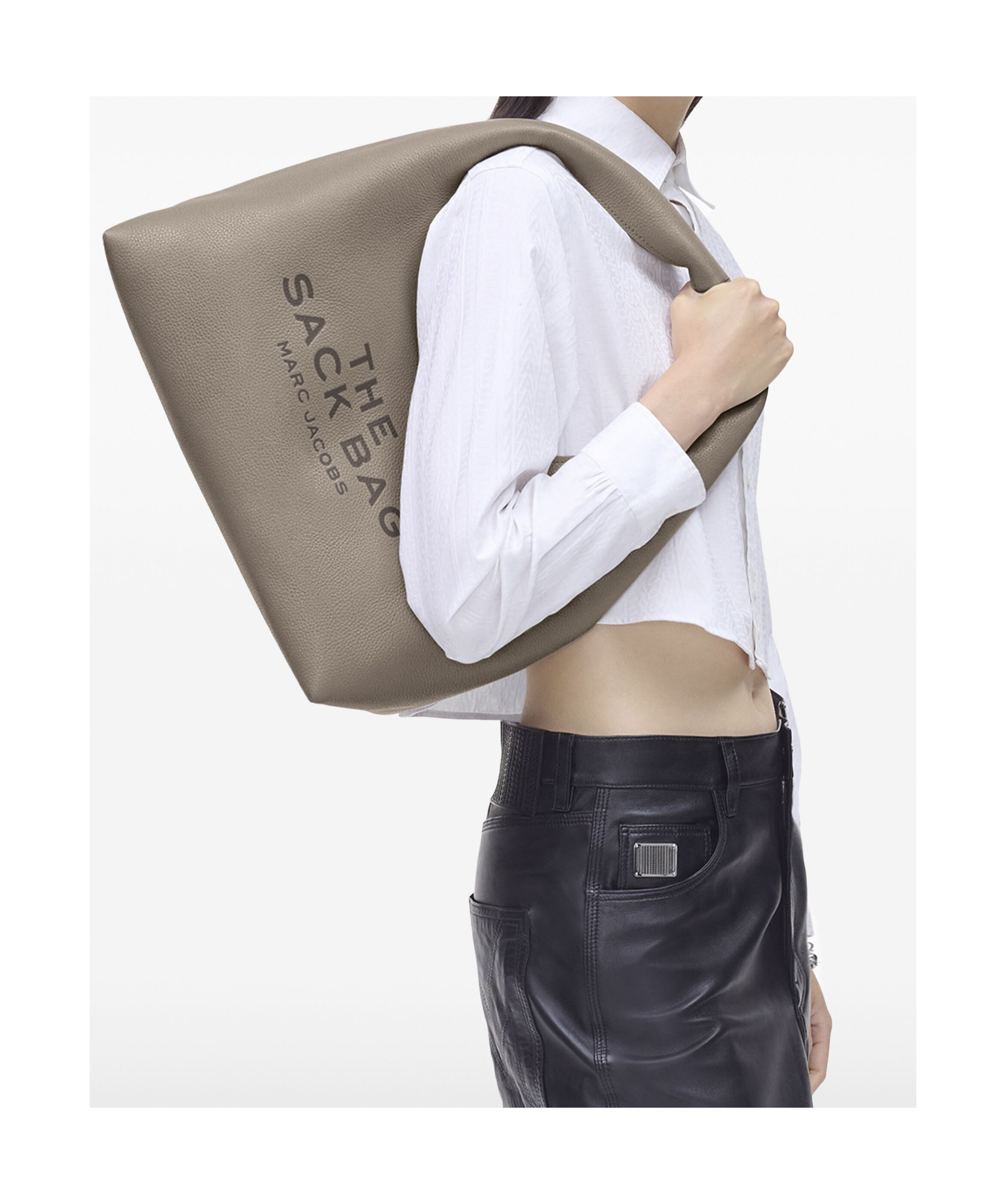 Marc Jacobs Sack Handbag In Gray