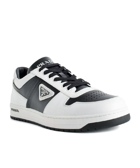 Prada Laced Sneakers In White