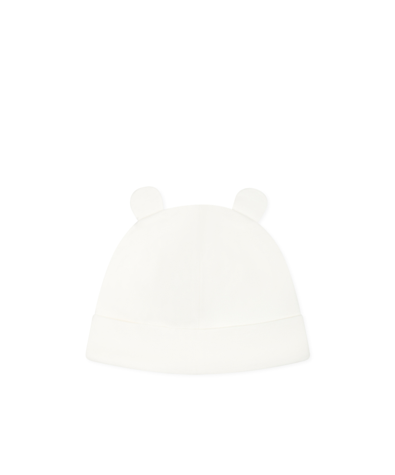 Moncler Logo Hat Bib Set In White