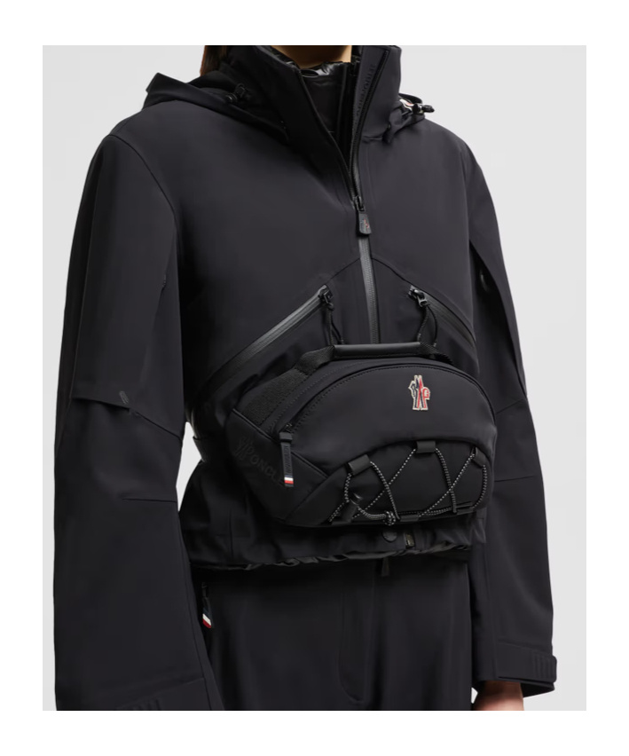 Moncler Water-repellent Belt Bag In Black