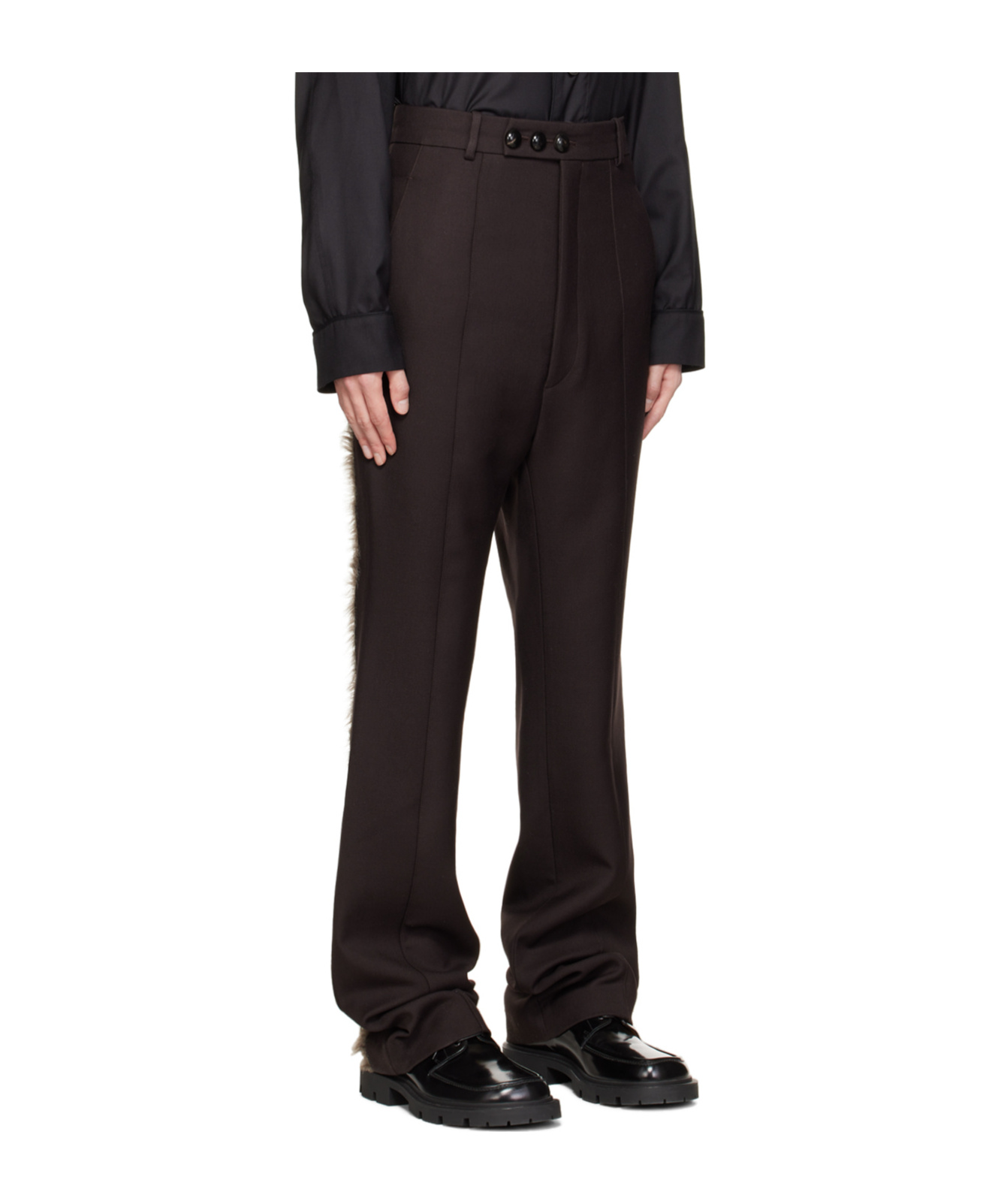 Namacheko Belt-loop Casual Pants In Black