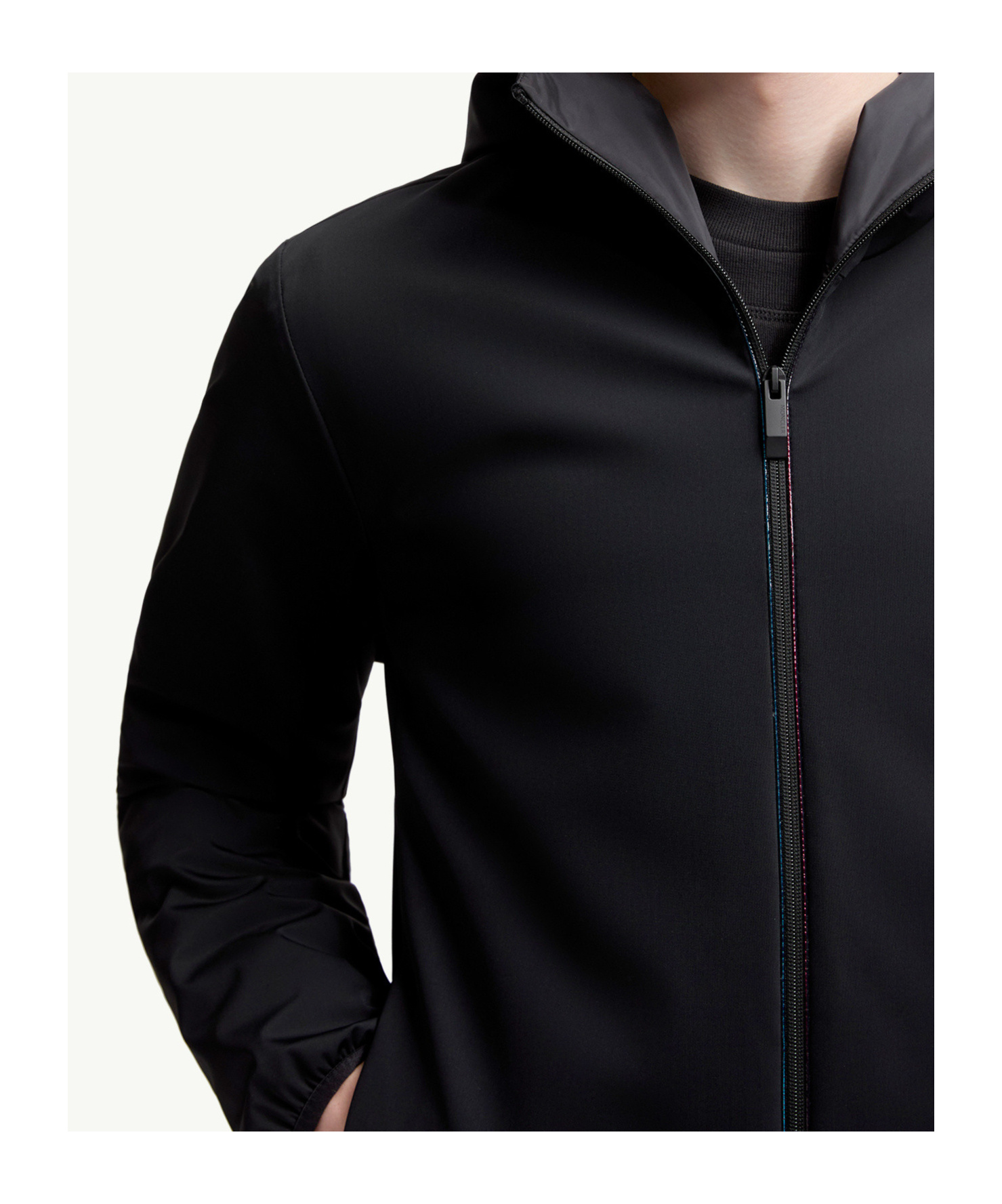 Moncler Batisse Nylon Blend Down Jacket In Black