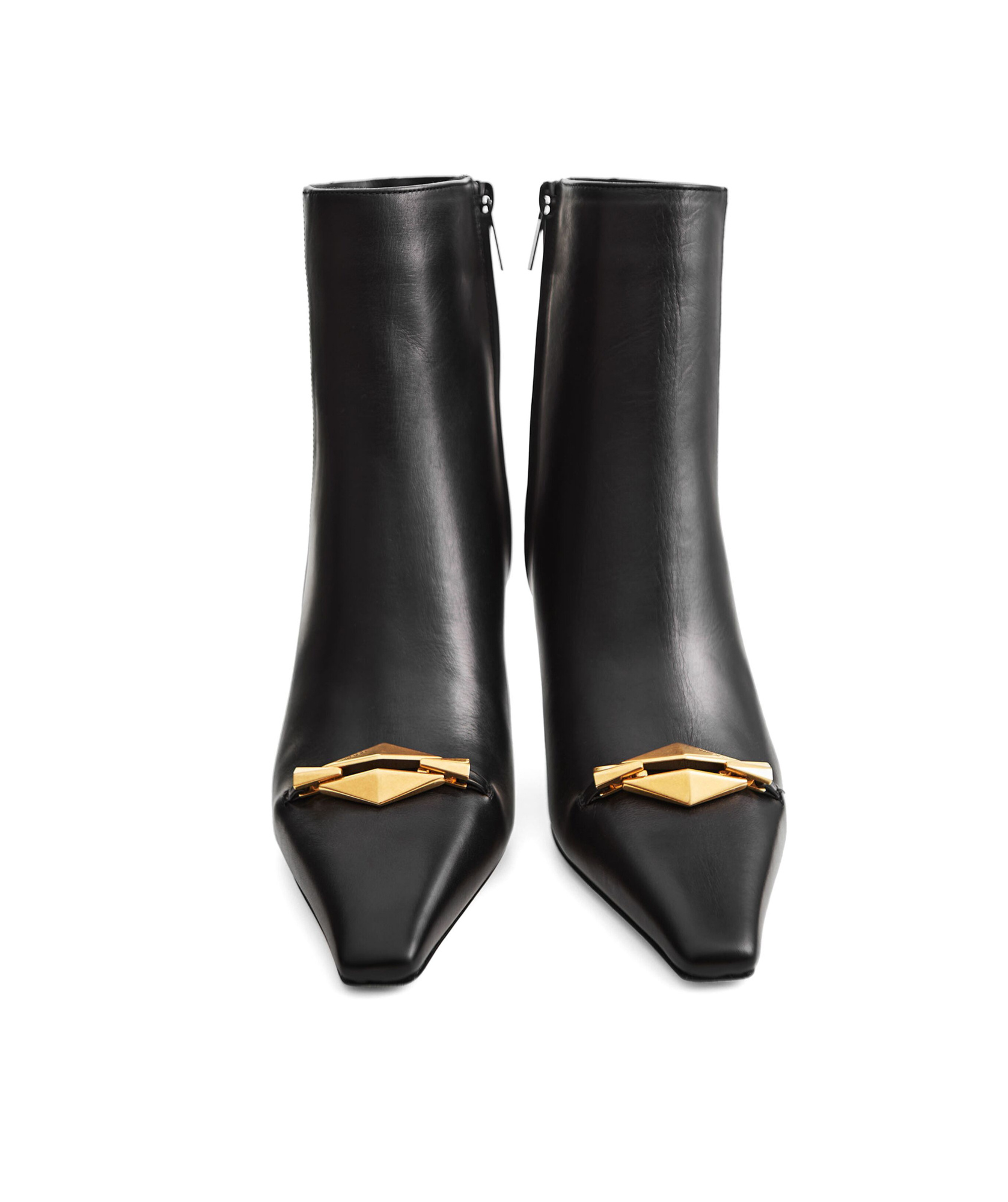 Jimmy Choo High Heel Leather Boots In Black