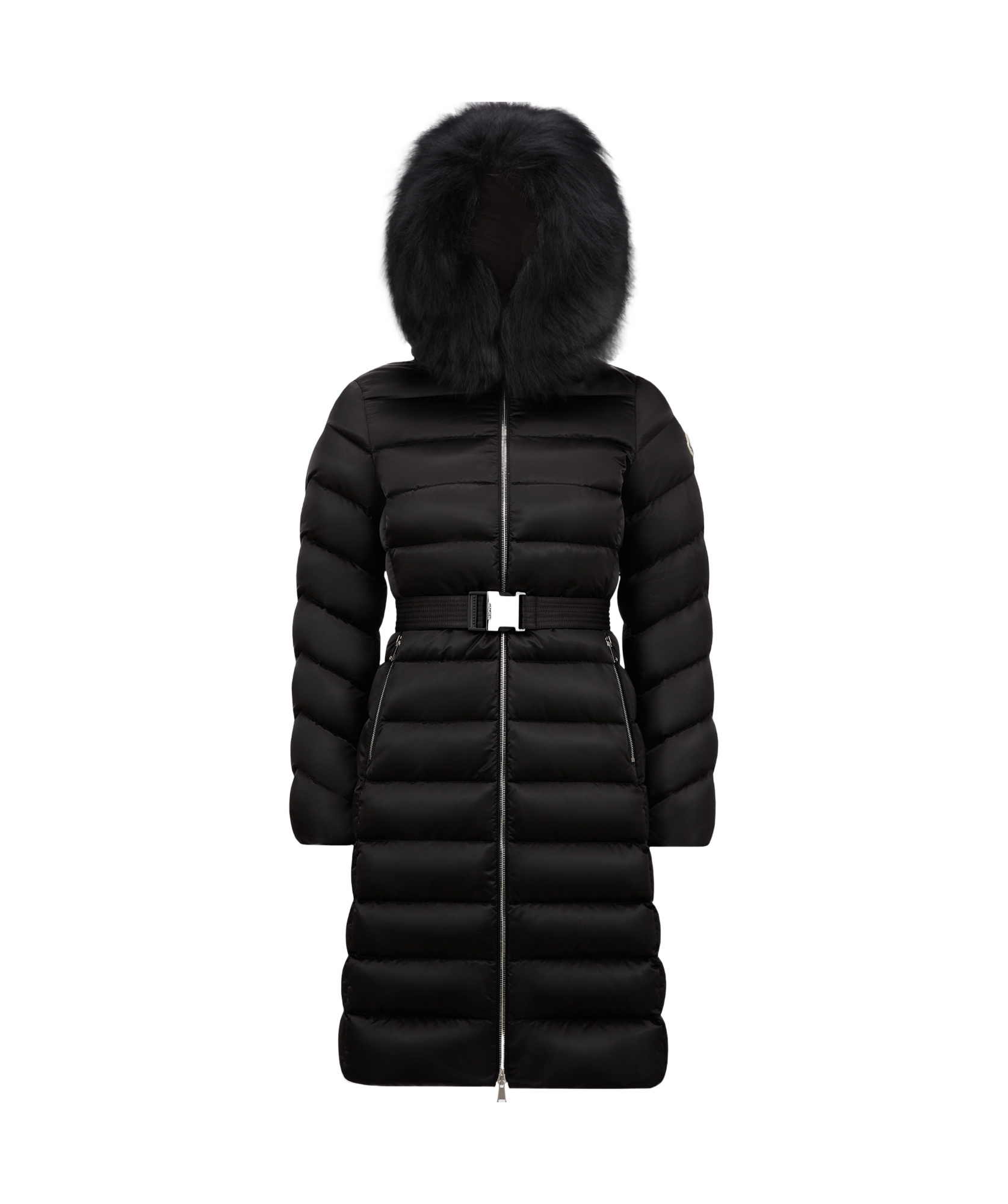 Moncler Doudoune Longue Leersie In Black