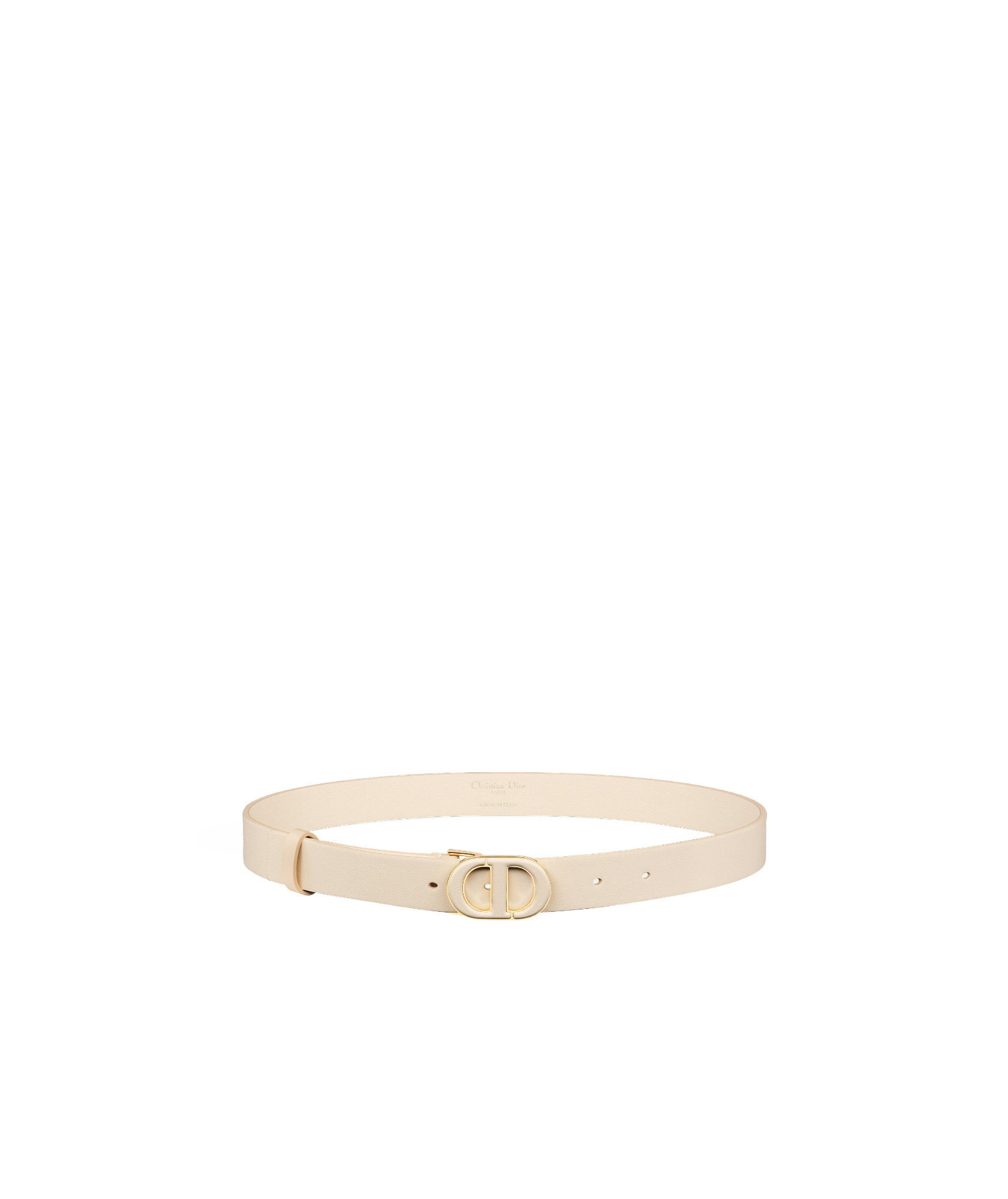 Dior Adjustable Waist Belt In Light Ivory