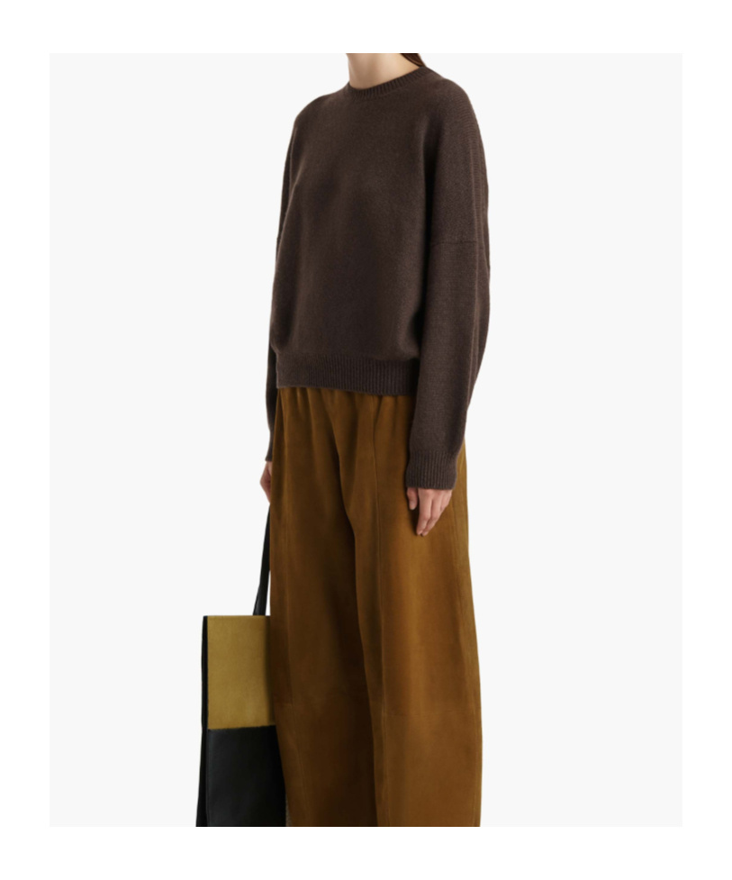 Khaite Margaux Sweater In Brown