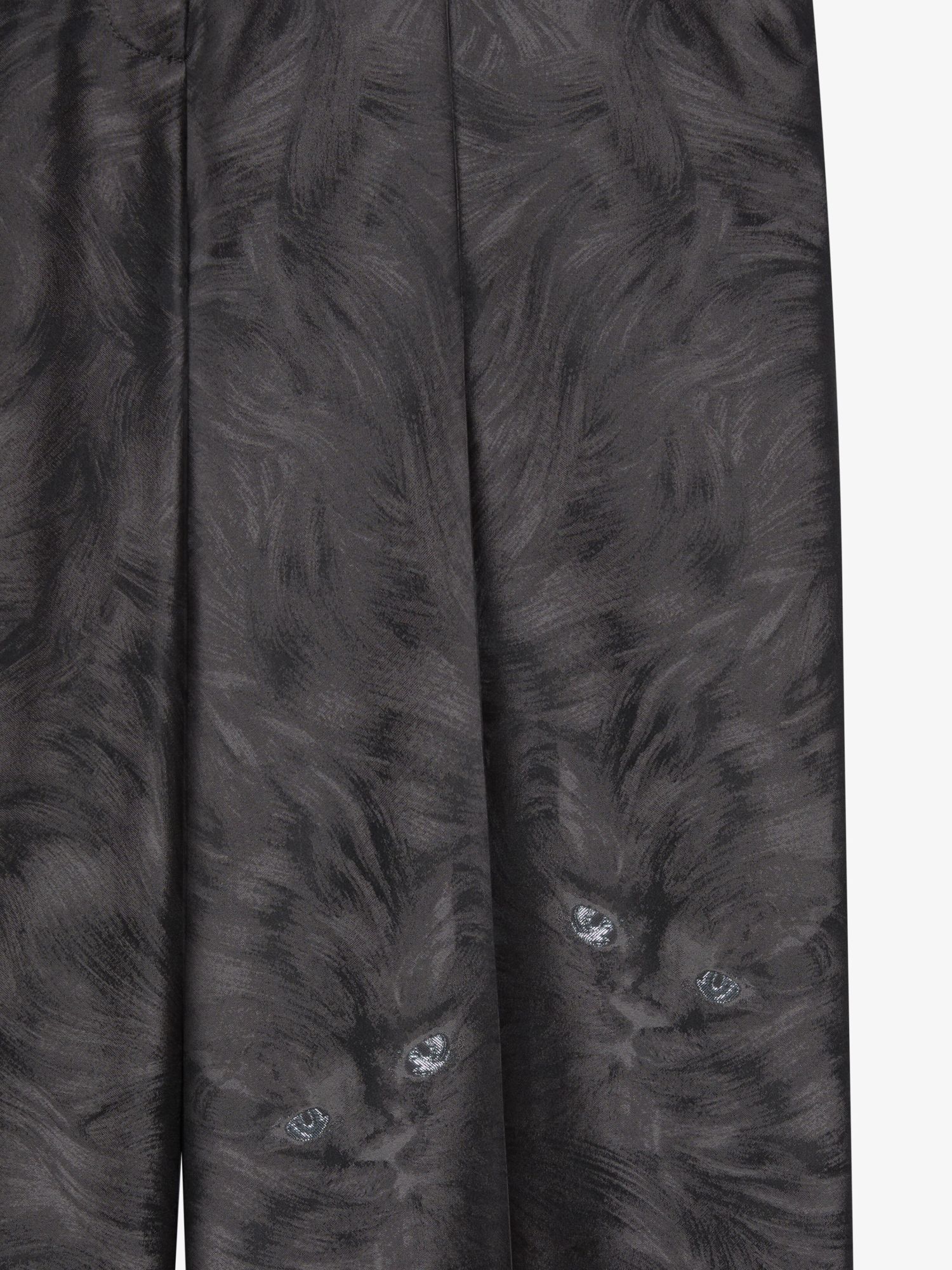 GIVENCHY OVERSIZED TAILORED PANTS IN CAT JACQUARD