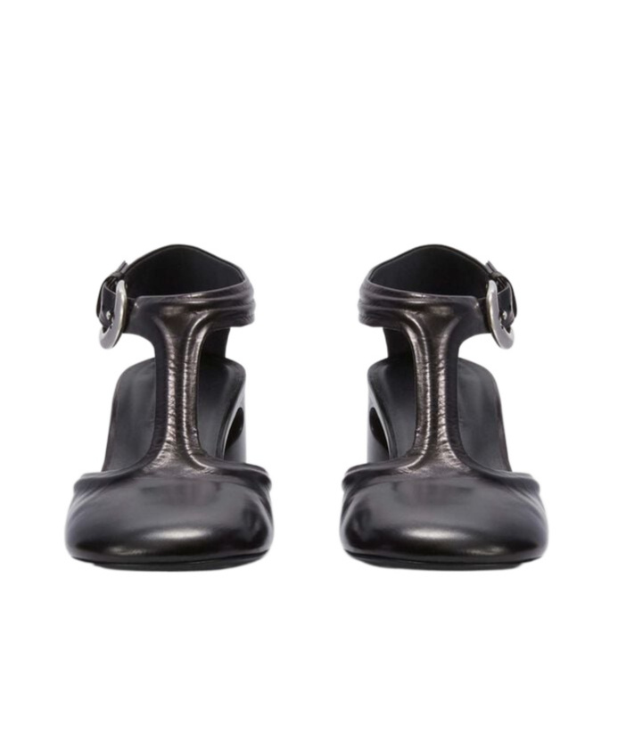 Jil Sander Women Heeled Mary Jane In Black