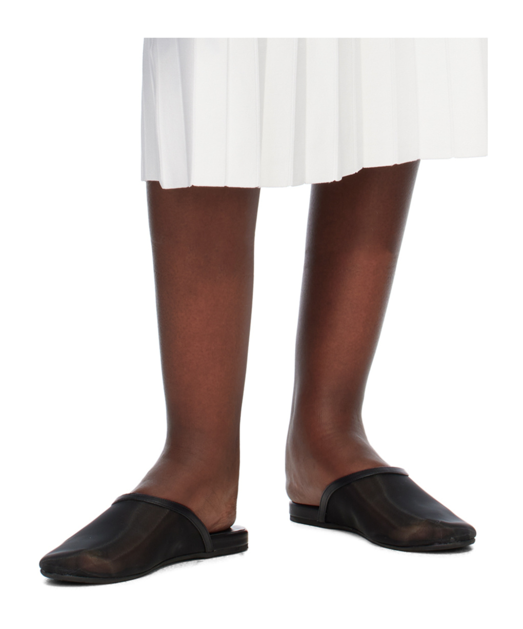 Shop Ancient Greek Sandals Round Toe Mules In Black