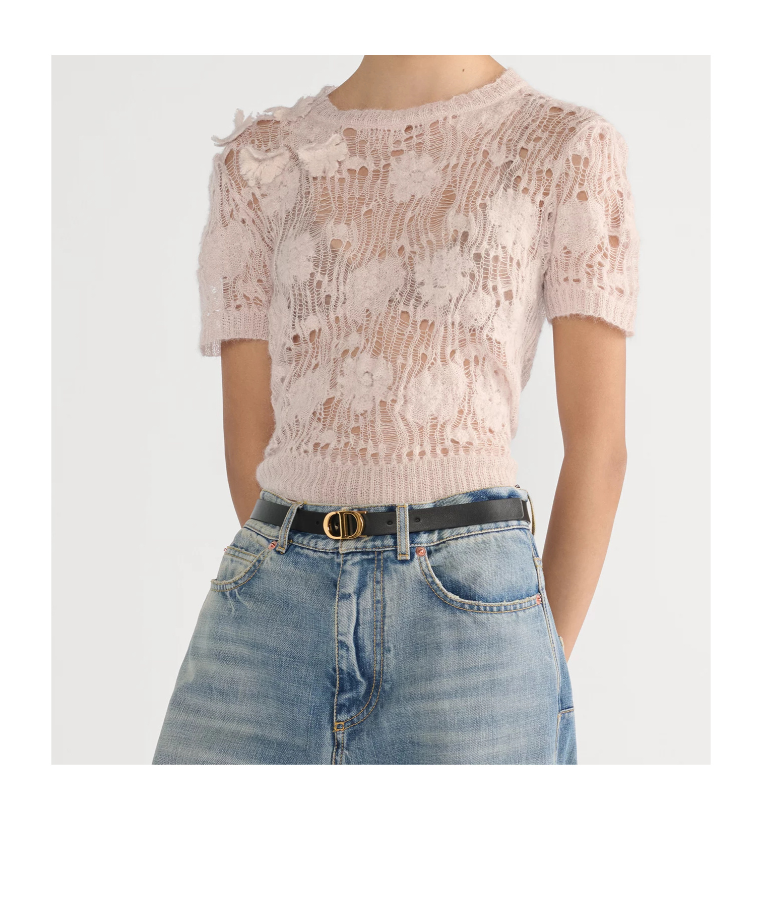 Dior 30 Montaigne Reversible Belt In Black