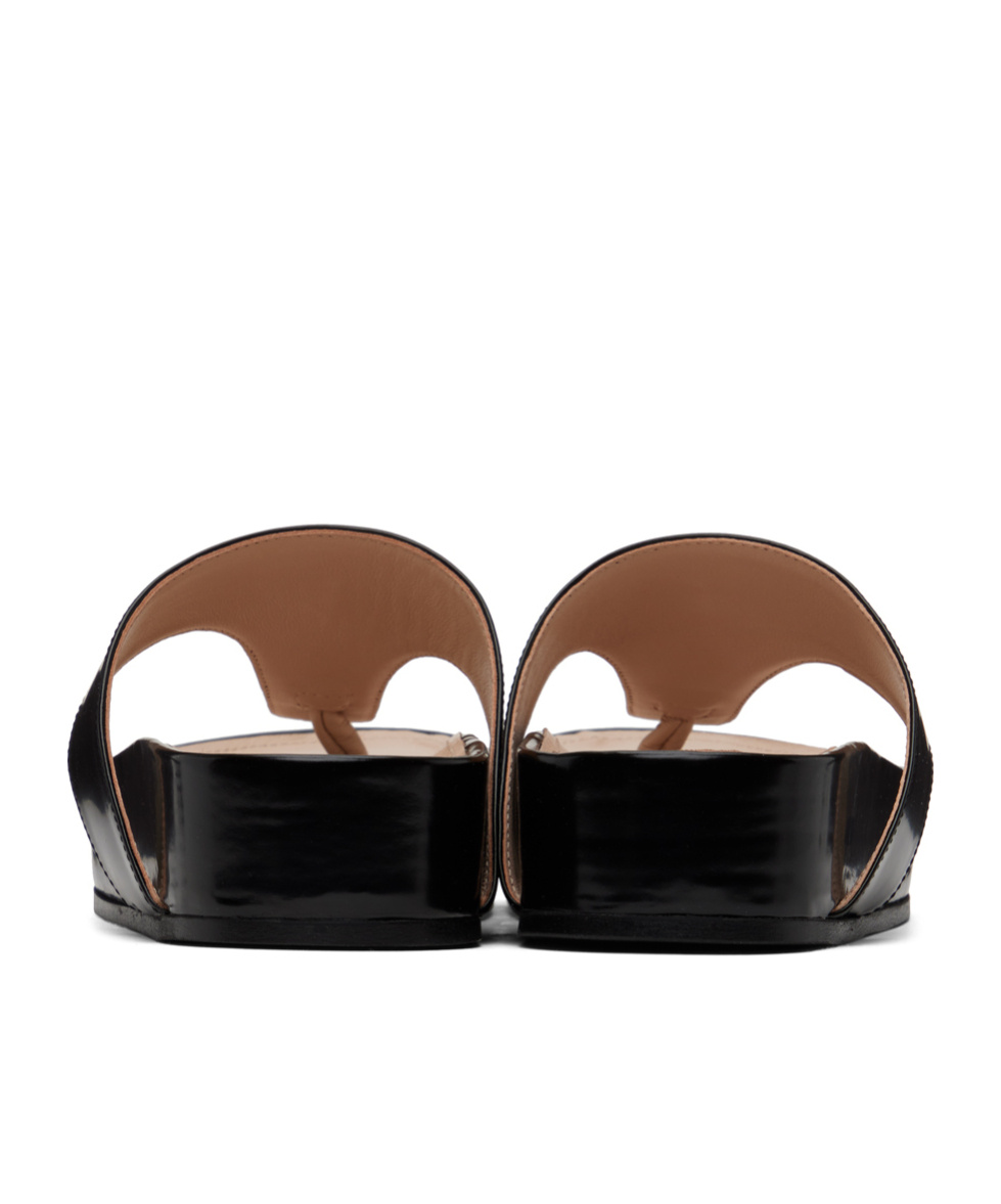 Simone Rocha Climbing Toe Sandals In Black