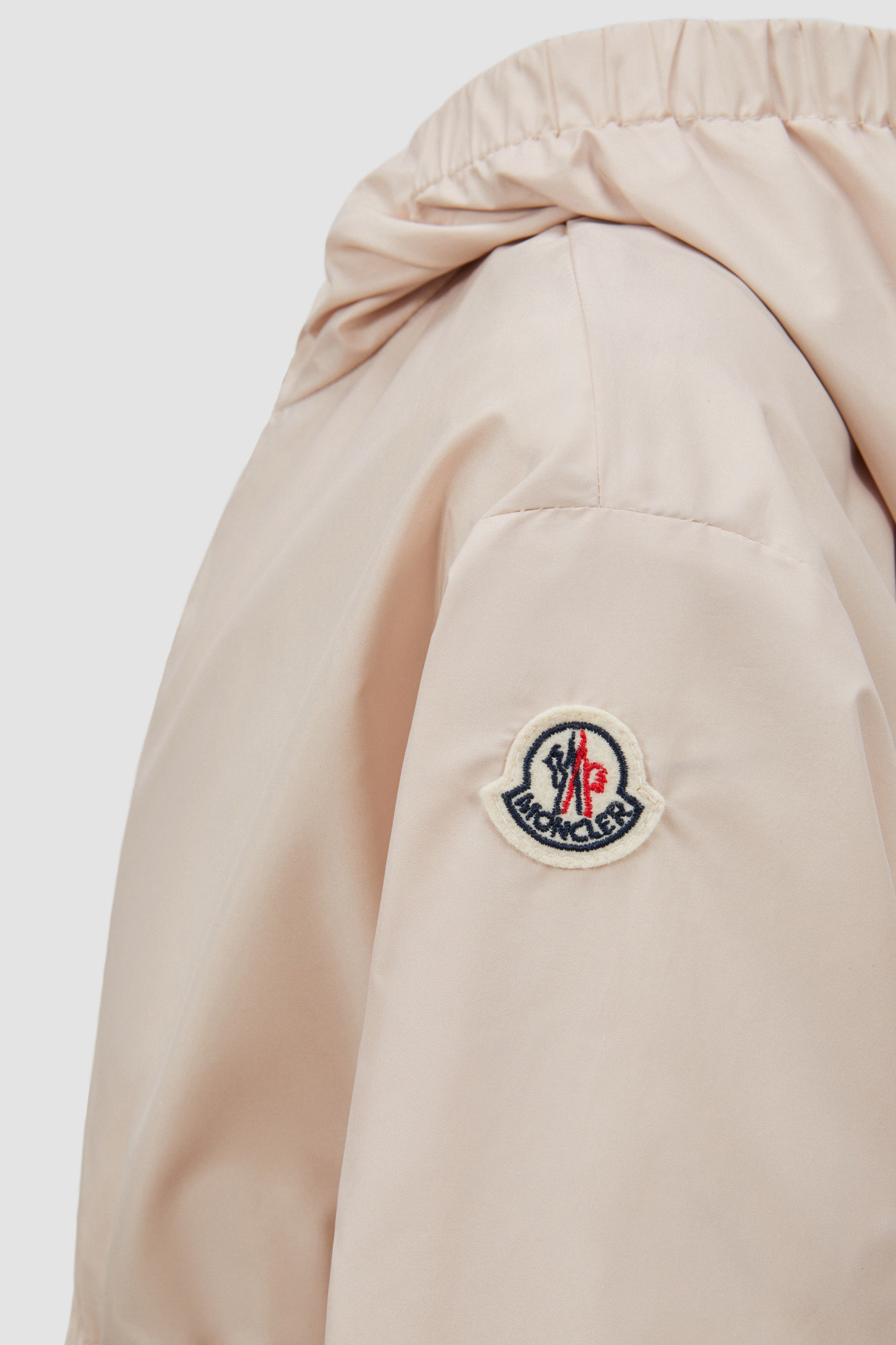 Moncler Wete Hooded Parker Jacket In Nude