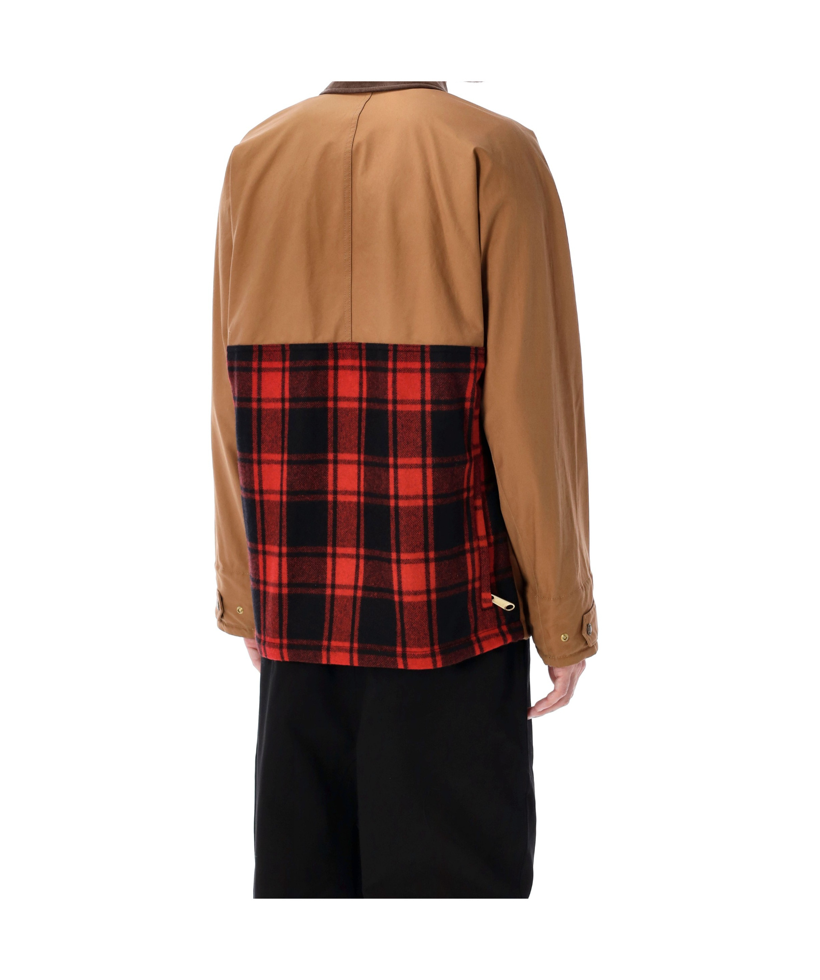 Junya Watanabe Corduroy-collar Flap-pocket Jacket In Brown