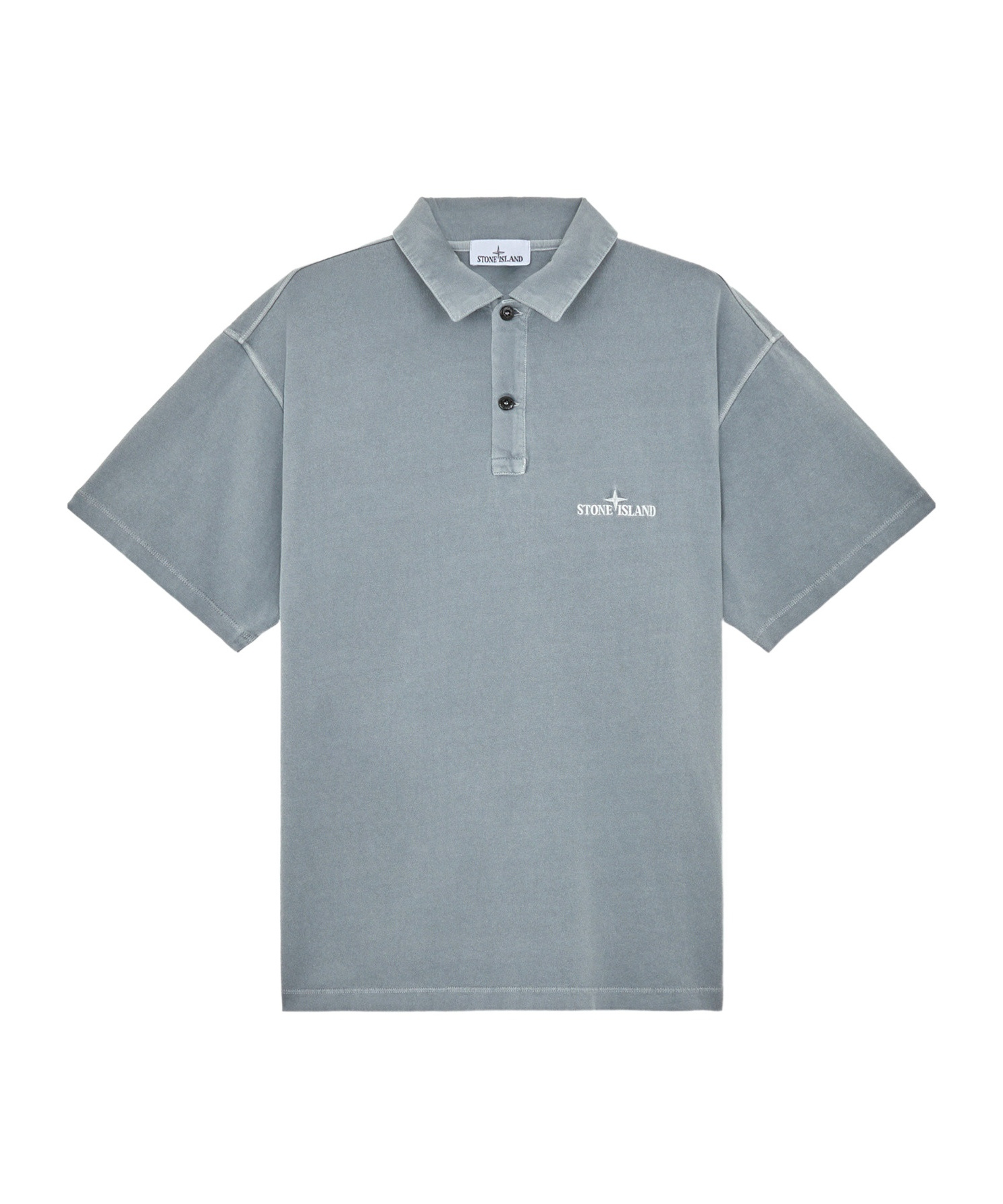 Stone Island Logo-embroidered Polo Shirt