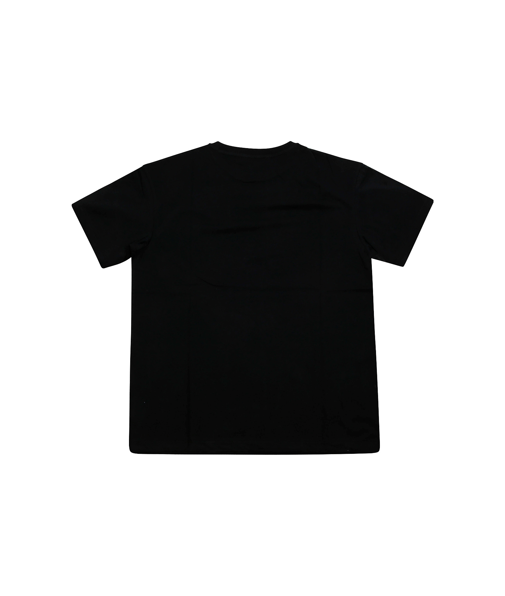 Balmain Black And White Cotton T-shirt In Black