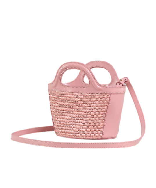 MARNI MARNI TROPICALIA LOGO EMBROIDERED MICRO TOTE BAG