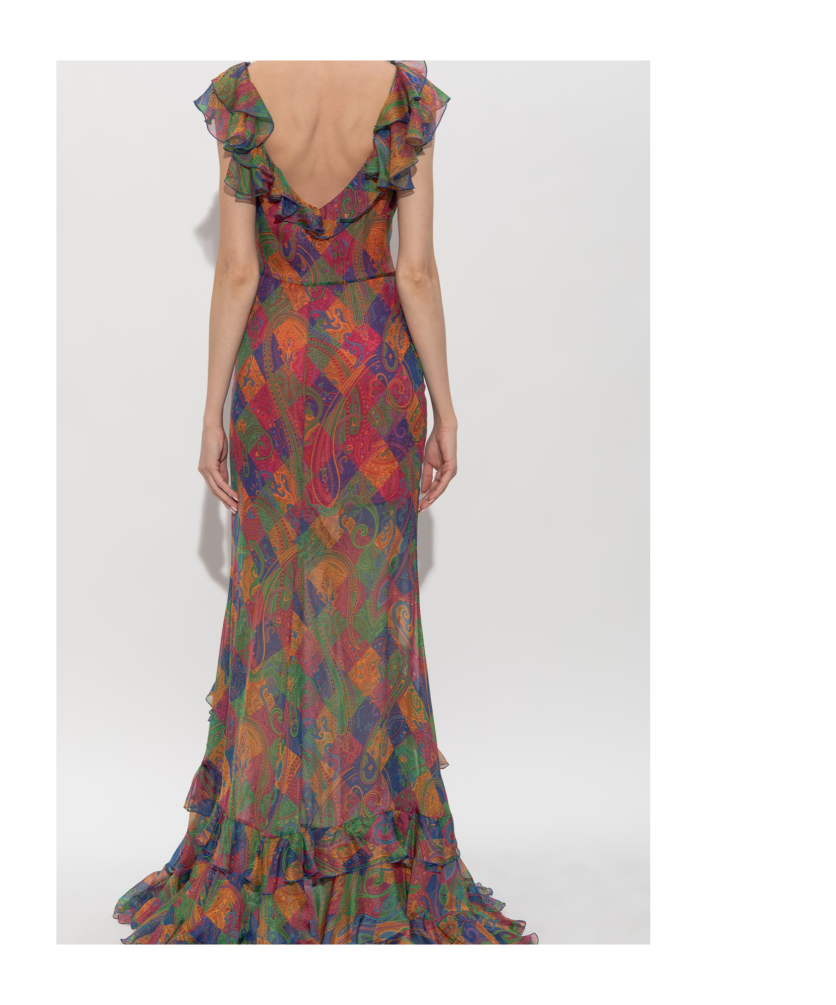 Etro Multicolor Silk Dress In Multi