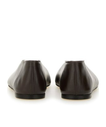 Moschino Duck" Dancer Leather Flats In Black